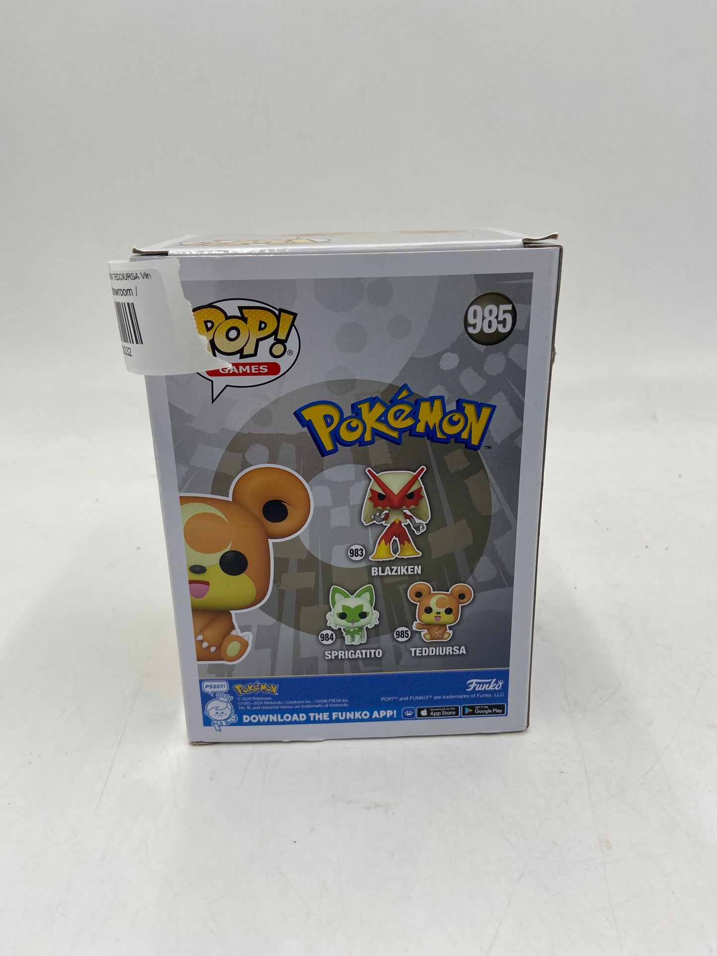 New FUNKO POP POKEMON TEDDIURSA Vinyl Figure Toy 985