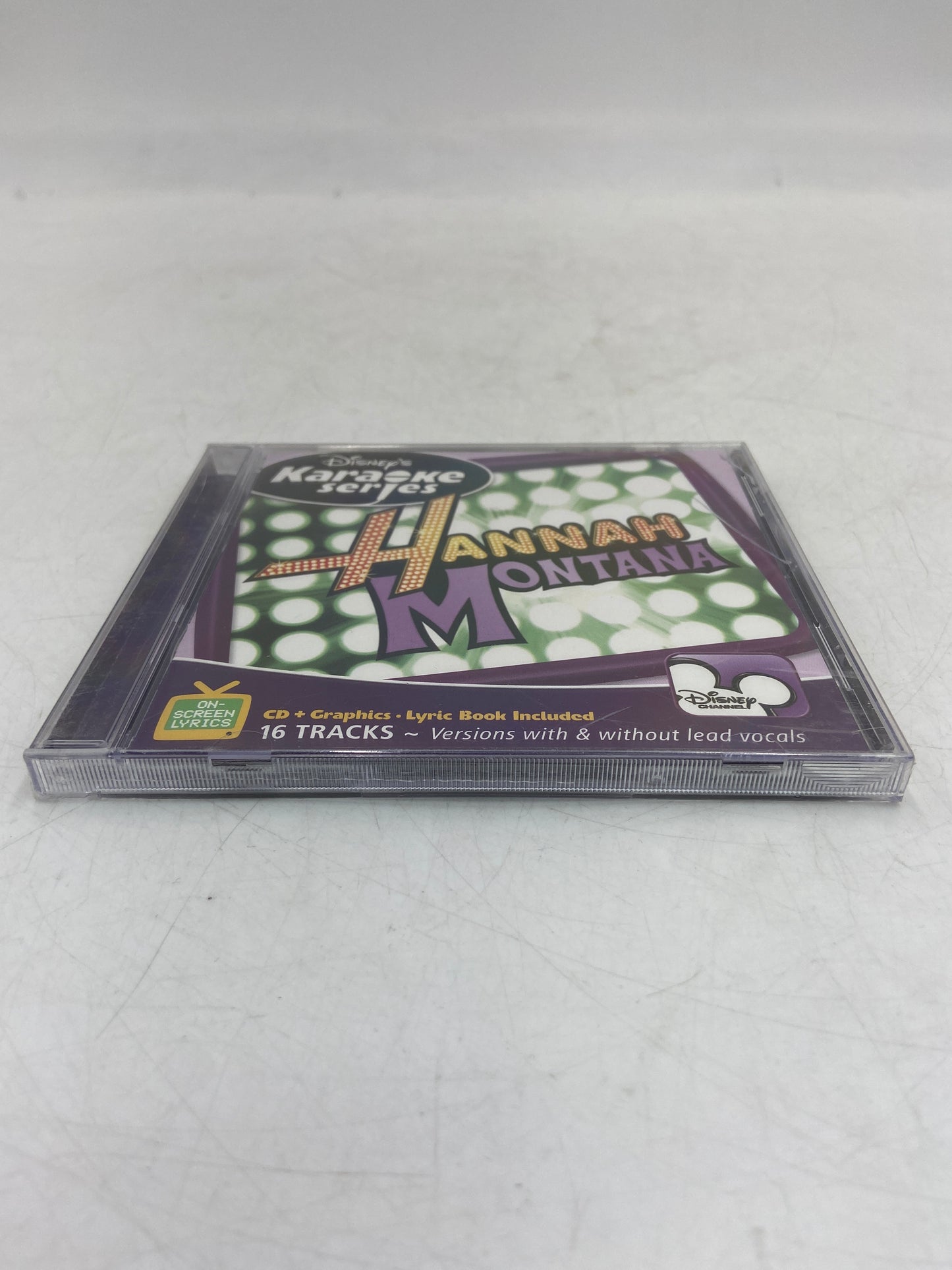 New Disney's Karaoke Series: Hannah Montana (Walt Disney Records, 2007) CD + Graphics, Lyrics Book