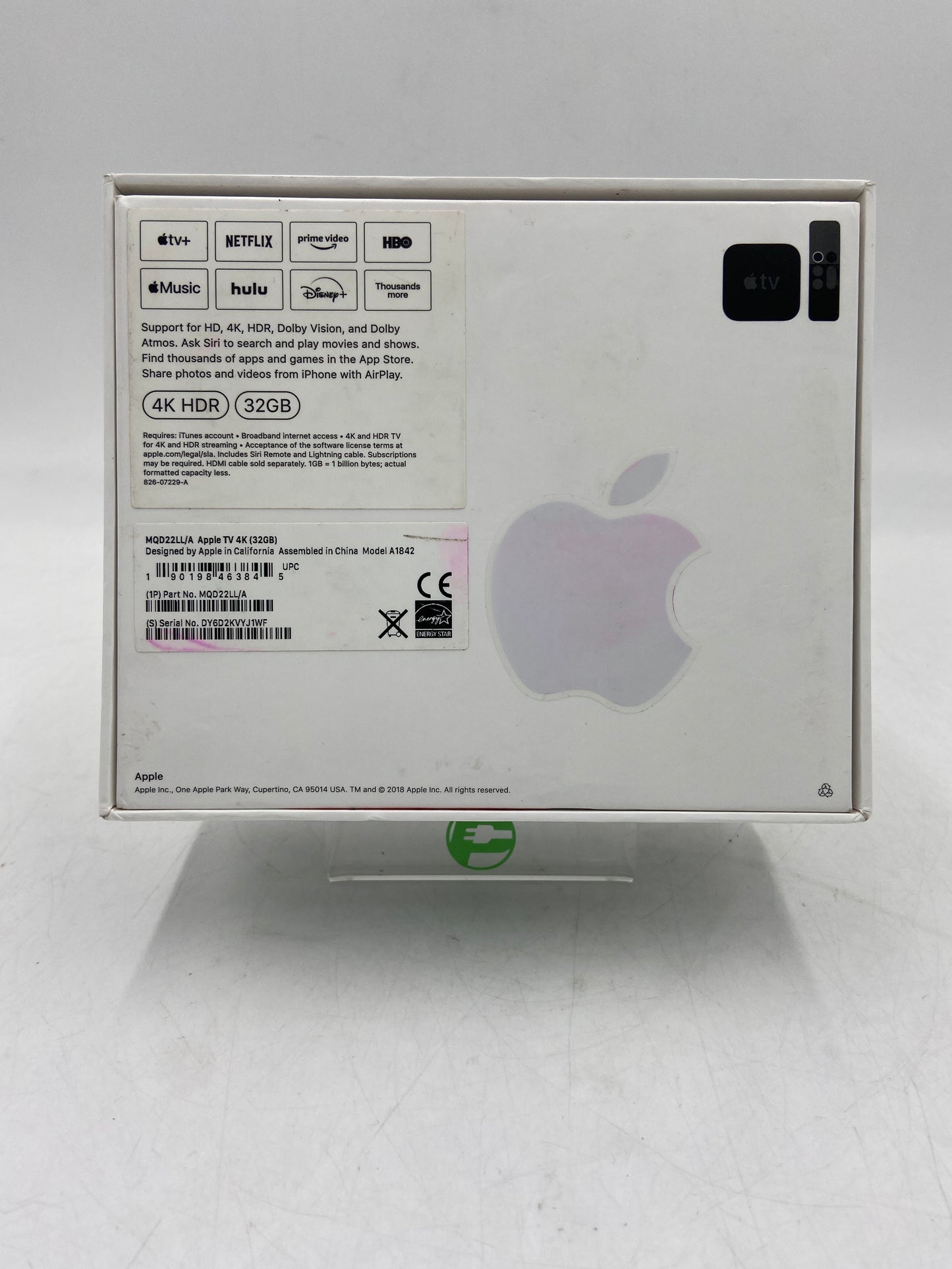 Apple APPLE TV 4K Media Streaming Device Black MQD22LL/A