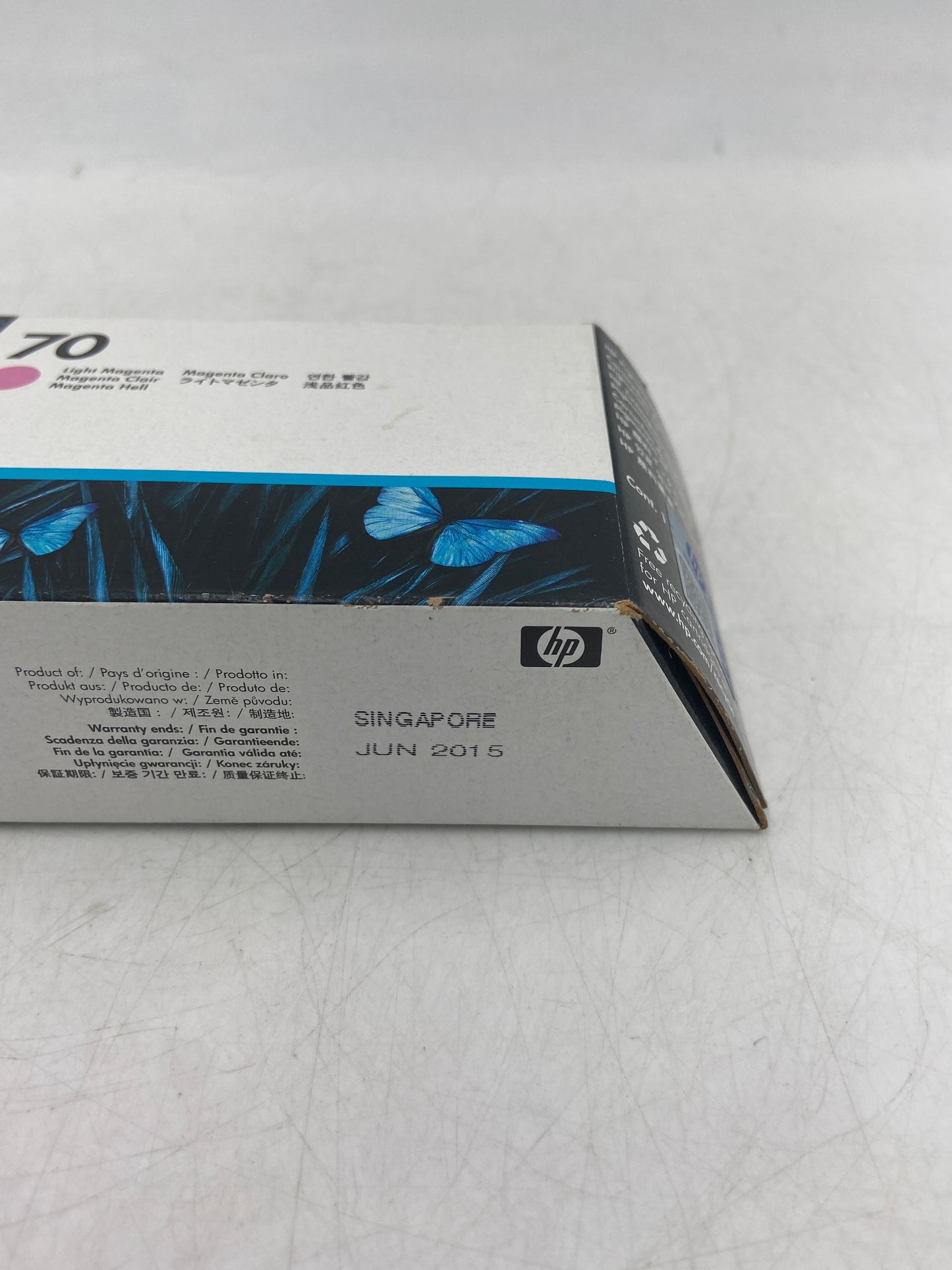 New HP 70 C9455A Light Magenta Ink Cartridge EXPIRED