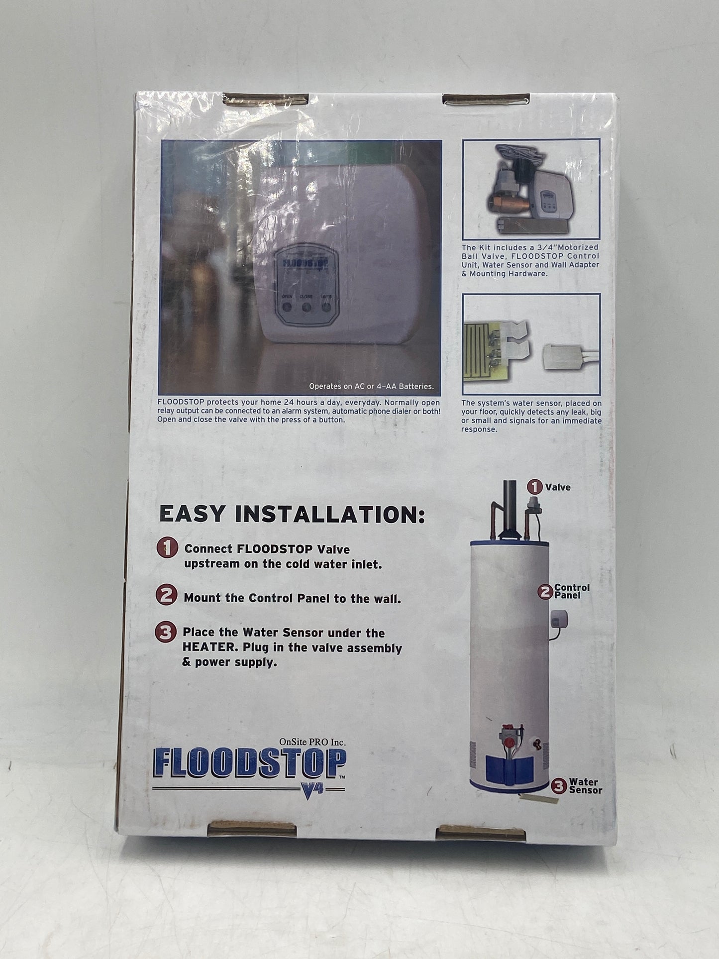 New Floodstop V4 FS3/4NPT For Water Heater