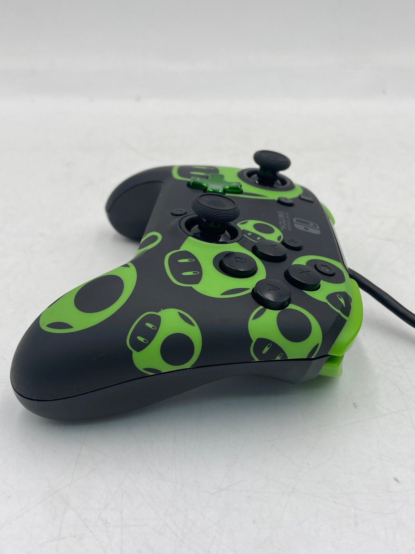 Nintendo Switch Rematch Controller Wired Deluxe Controller Super Mario Green Mushroom