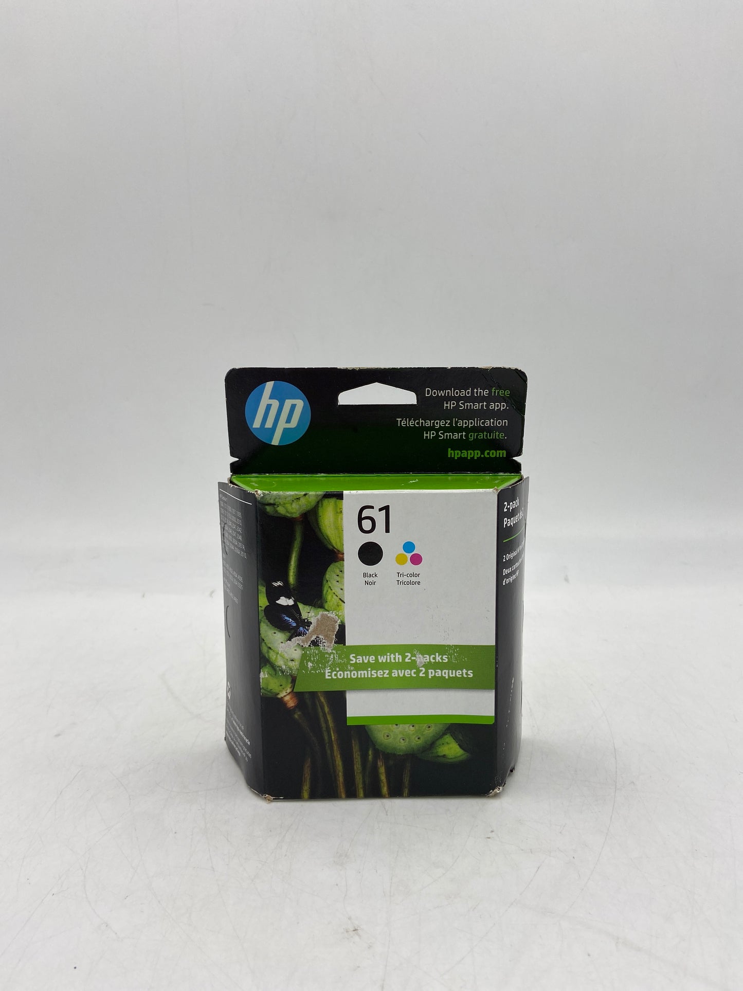 New HP 61 Black/Tri-color Ink Cartridge