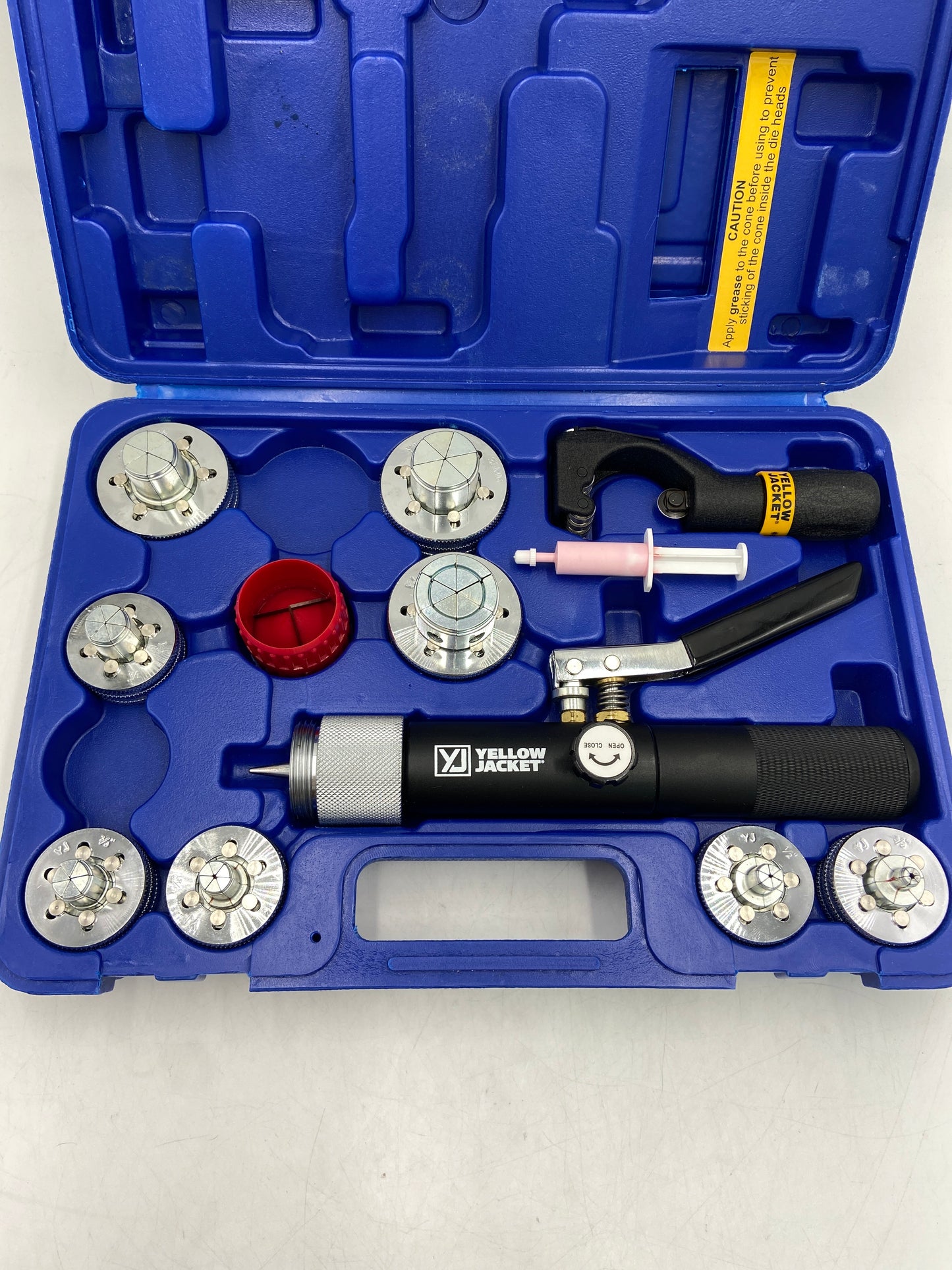 New Yellow Jacket Hydraulic Expander Kit For Tubing Sizes 3/8" to 1-5/8" Tool Ki