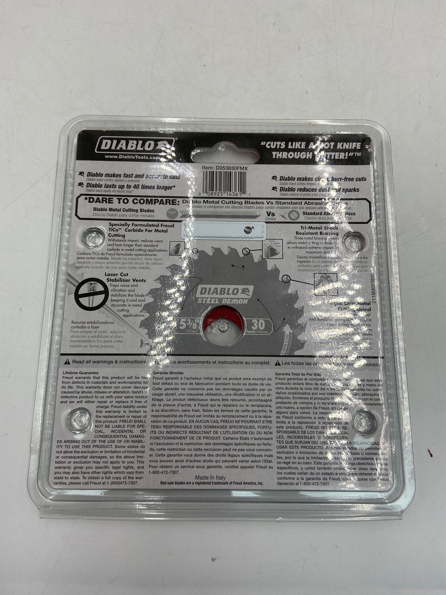 New Diablo 5 3/8 30T Metal Saw Blade