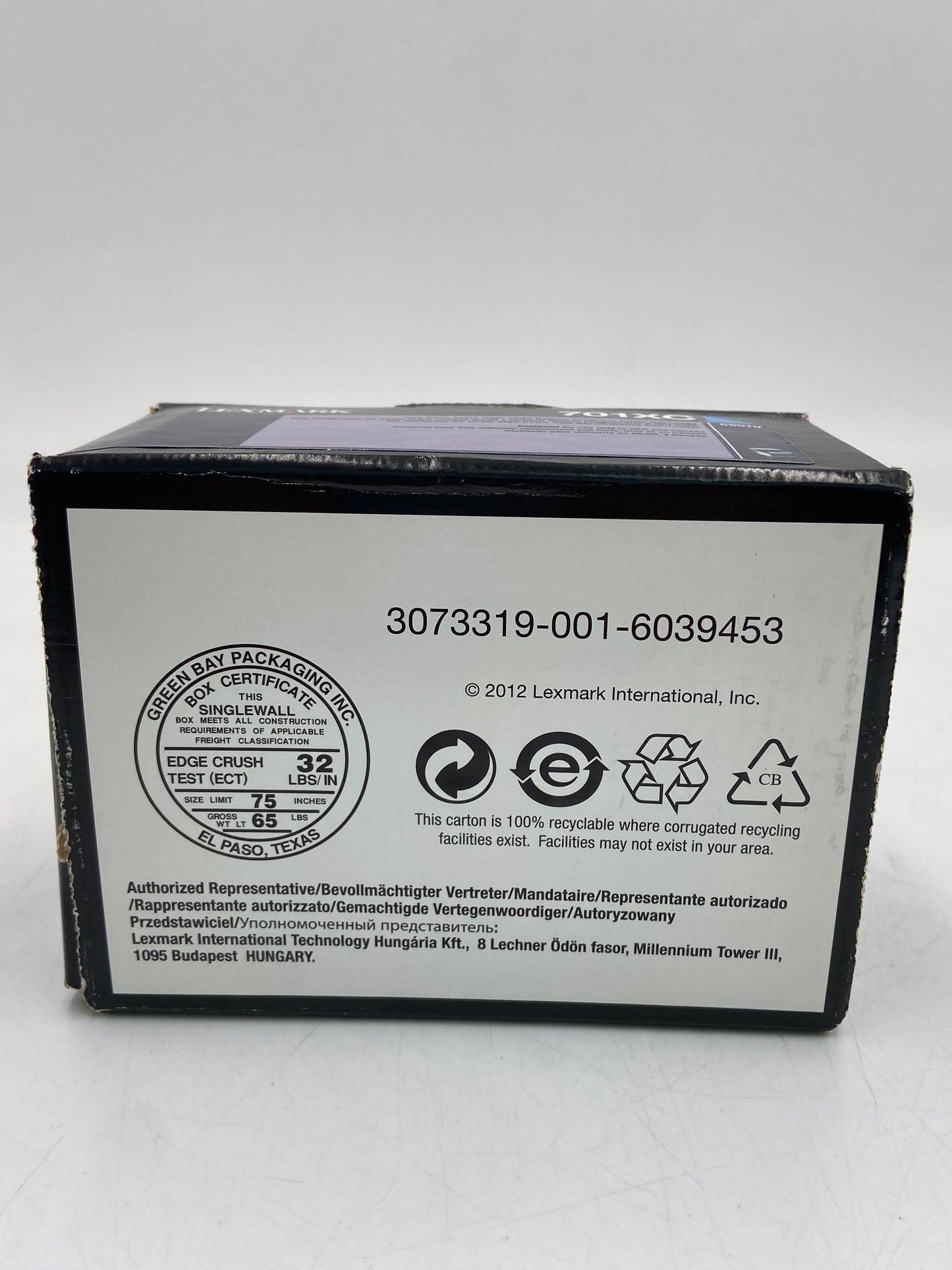 New Lexmark 701XC Cyan Toner Cartridge