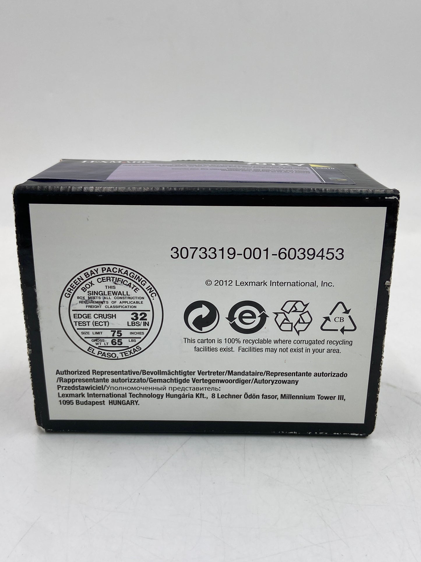 New Lexmark 701XY Yellow Toner Cartridge