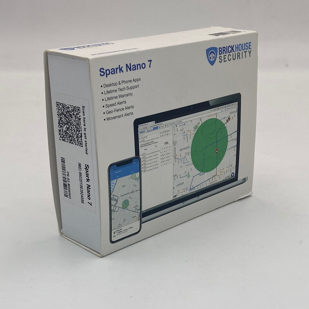 New Open Box Brick House Security Spark Nano 7 Micro GPS Tracker M-SN