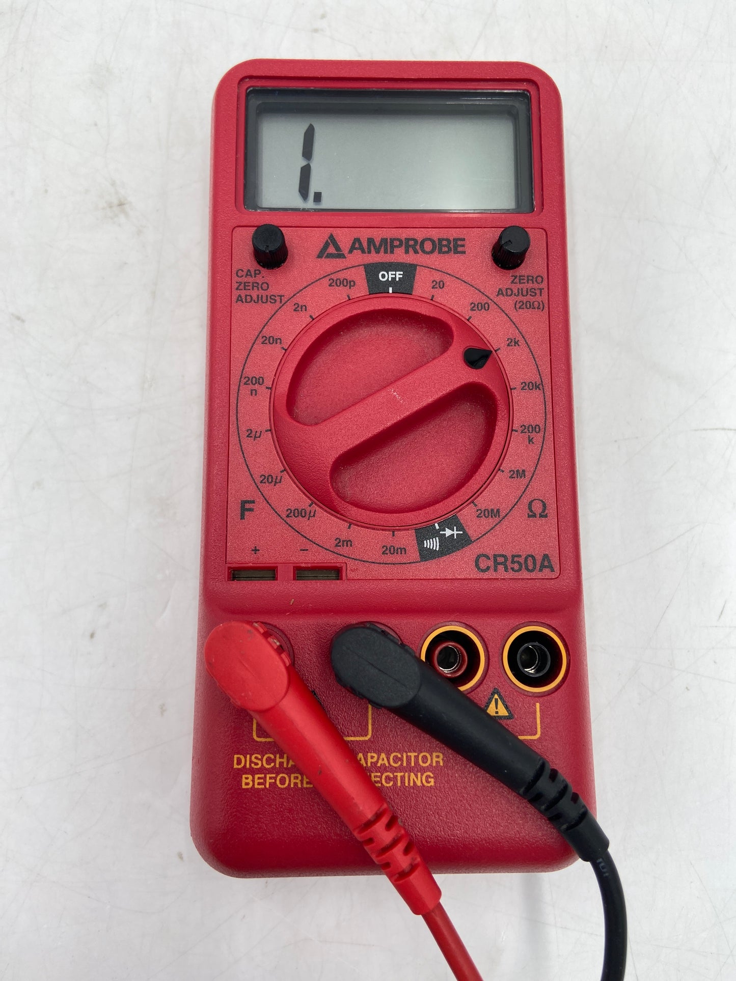 AMPROBE CR50A Inductance, Capacitance and Resistance Tester Red