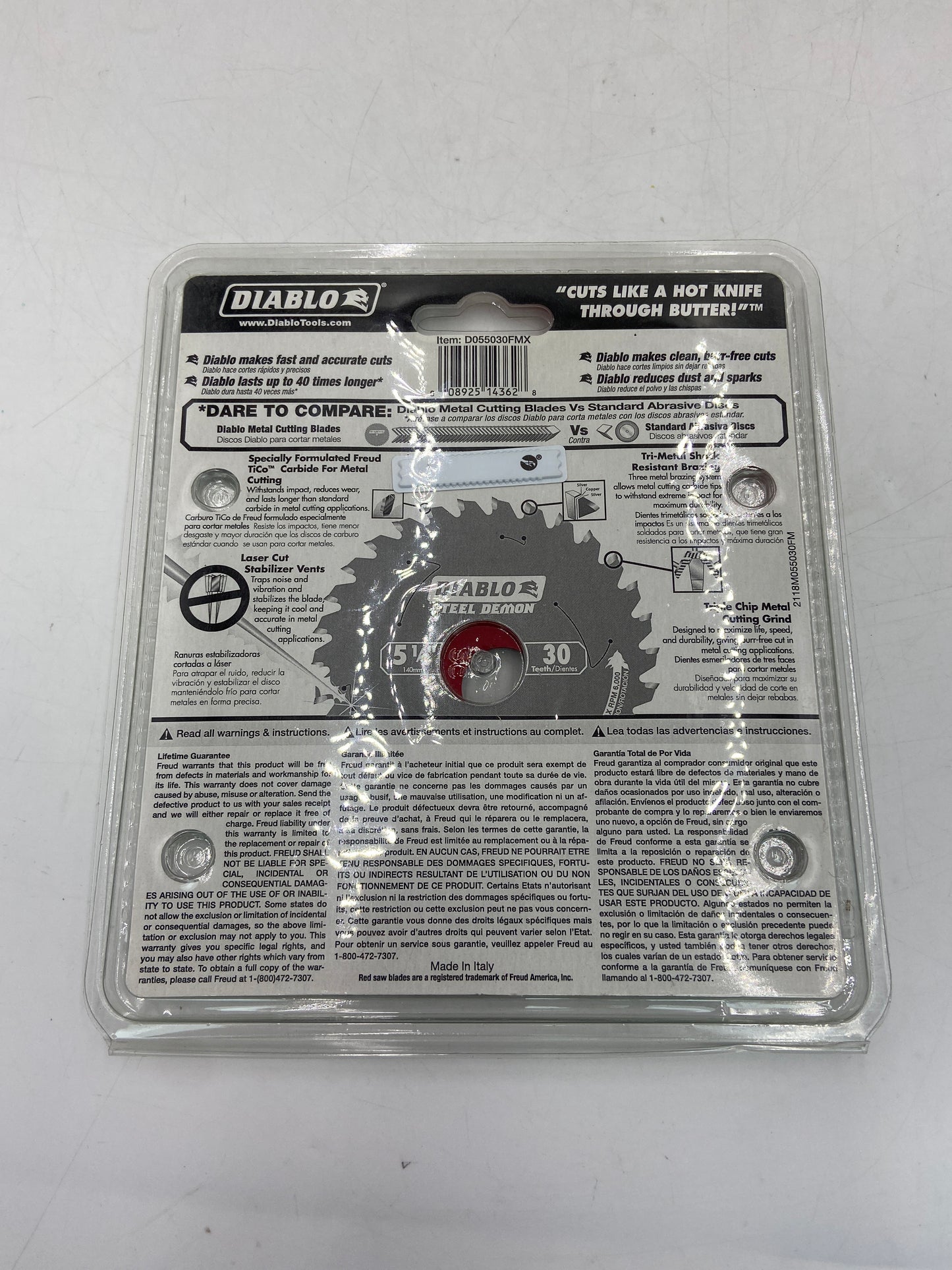 New Diablo 5 1/2 30T Metal Saw Blade