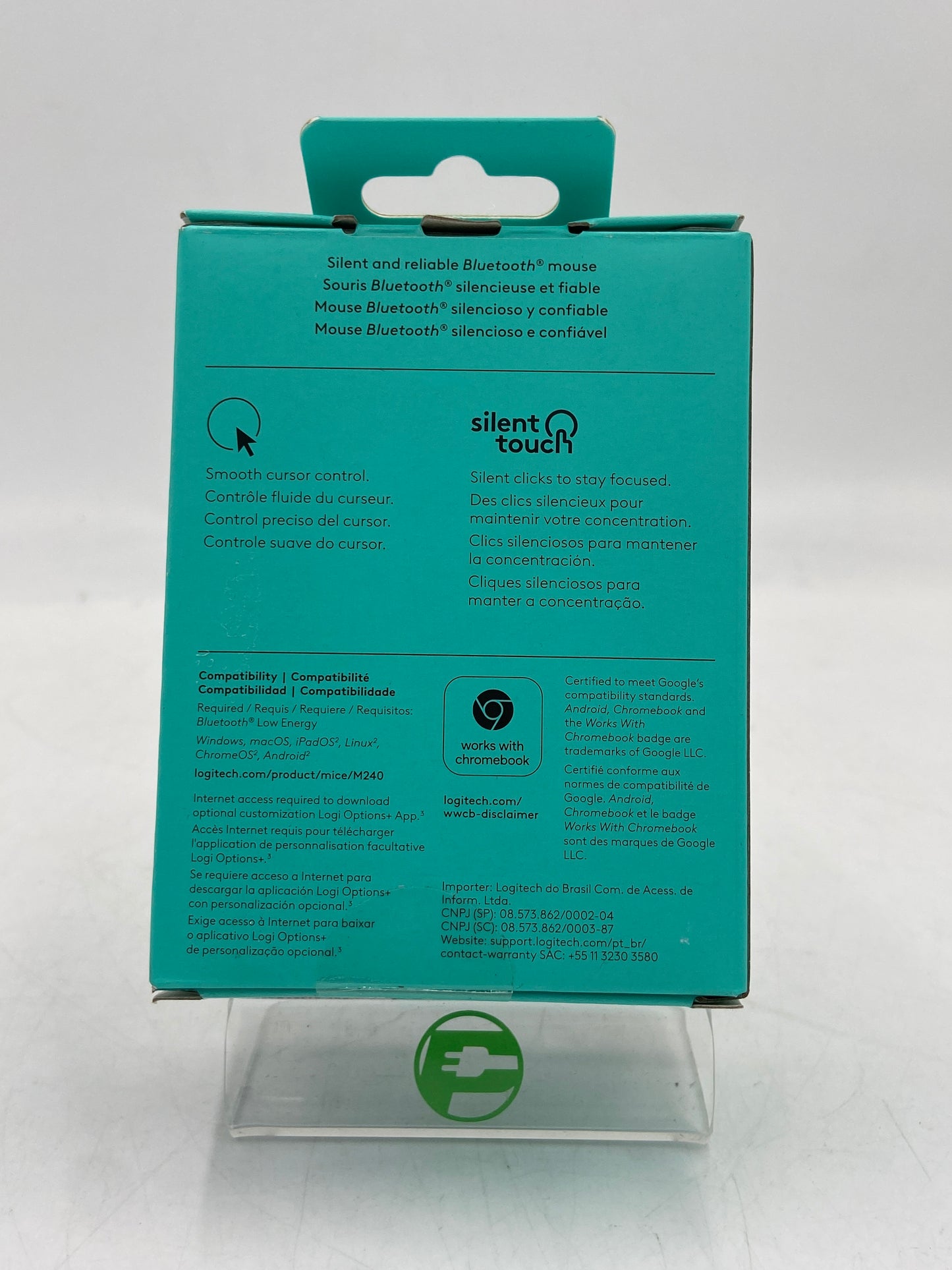 New LOGITECH SILENT Silent Wireless Mouse M240