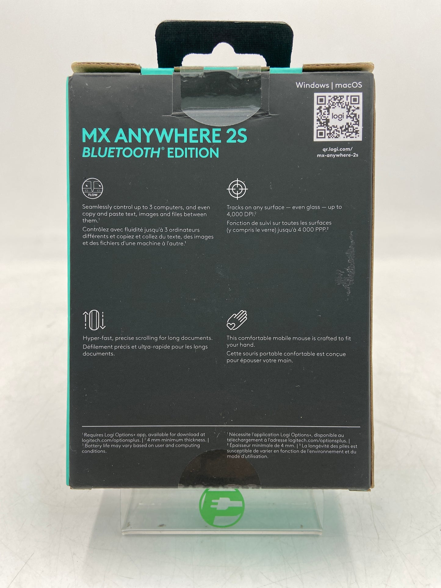 New Logitech MX ANYWHERE 2S Bluetooth Edition Wireless Mobile Mouse M-R0067