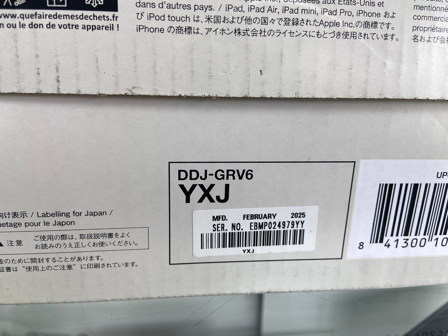 New AlphaTheta DDJ-GRV6 4-Channel DJ Controller YXJ