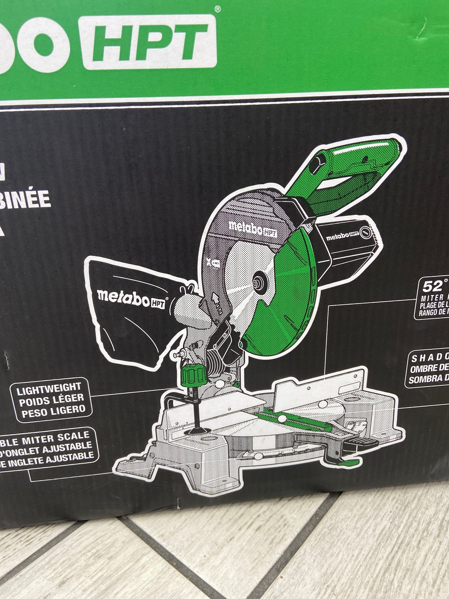 New Metabo HPT 10" 255mm Compound Miter Saw 120V C10FCG2