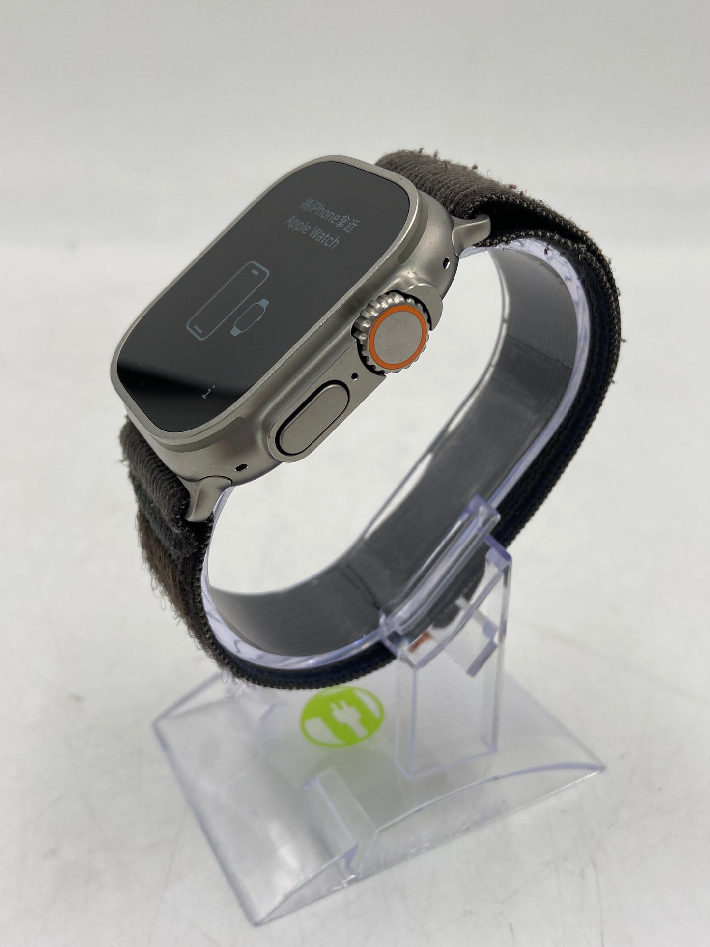 Unlocked Apple Watch Ultra 49MM Natural Titanium Gray Nylon Band