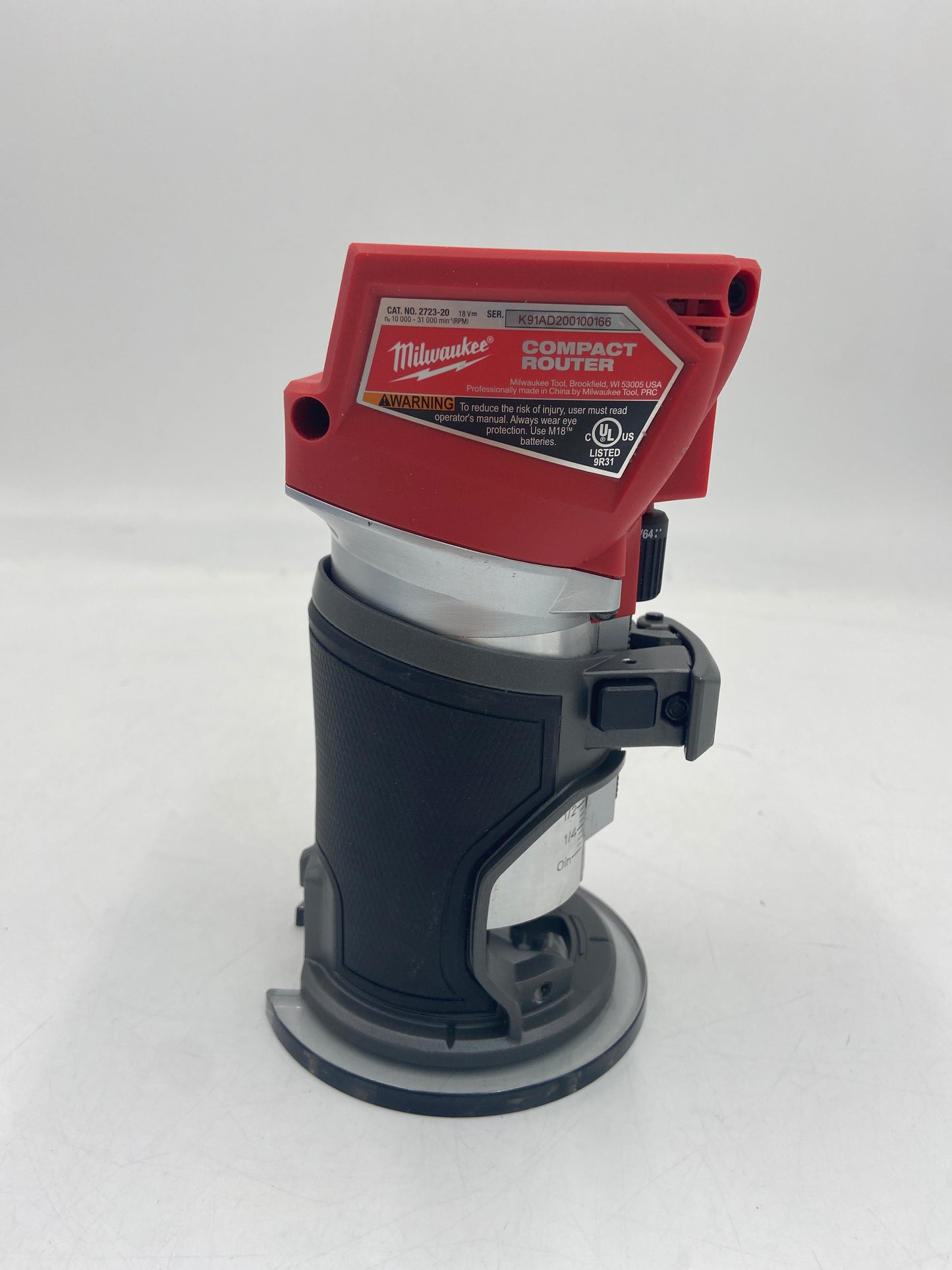Milwaukee 2723-20 M18 18V Compact Router with Bag