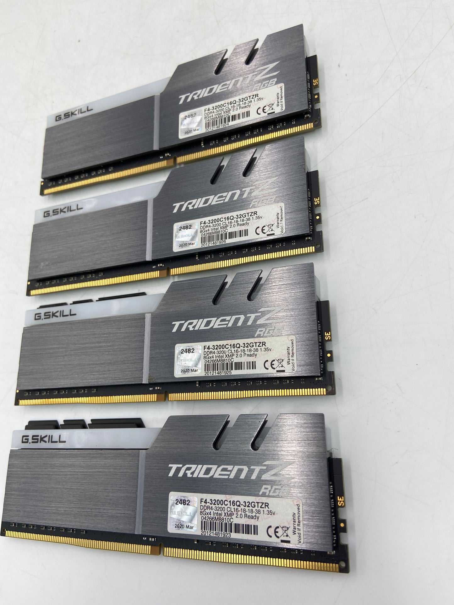G.Skill Trident Z RGB 128GB (4x32GB) DDR4 Computer RAM F4-3200C16Q-32GTZR