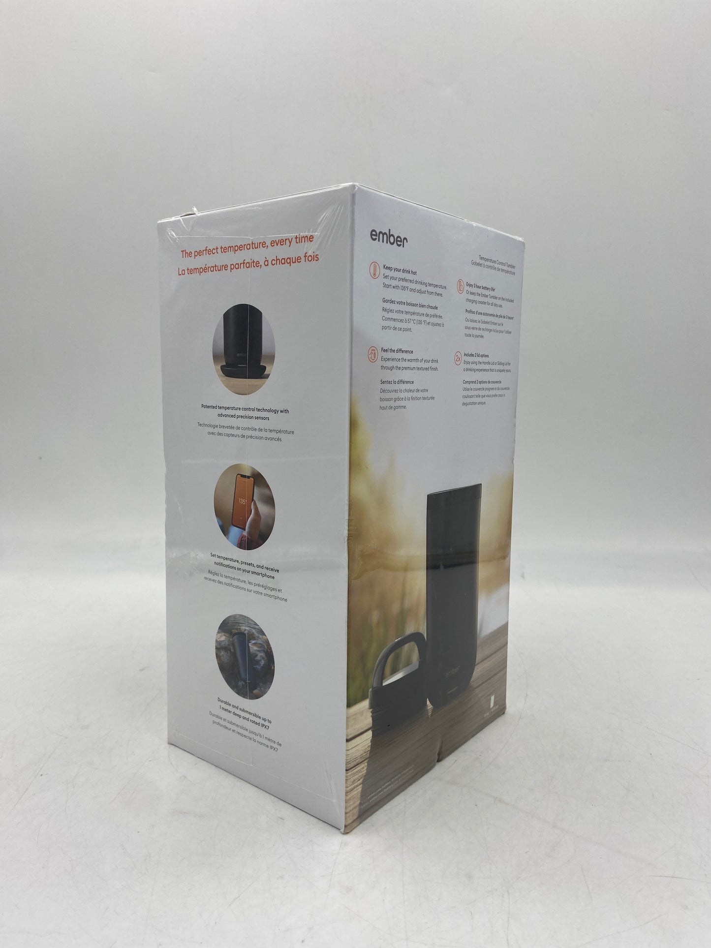 New Ember 16 oz Temperature Control Tumbler SLATE BLACK M21XL17AM