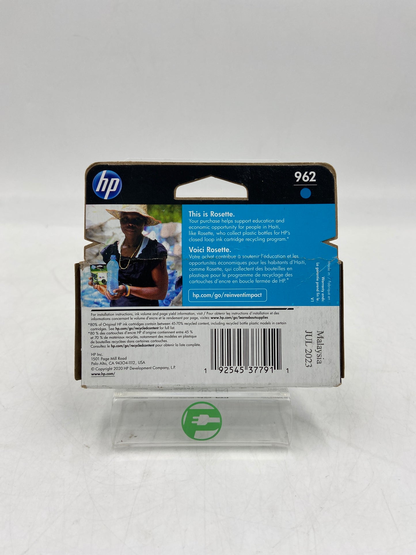 New HP 962 3HZ96AN Cyan Ink Cartridge (Expired Date)