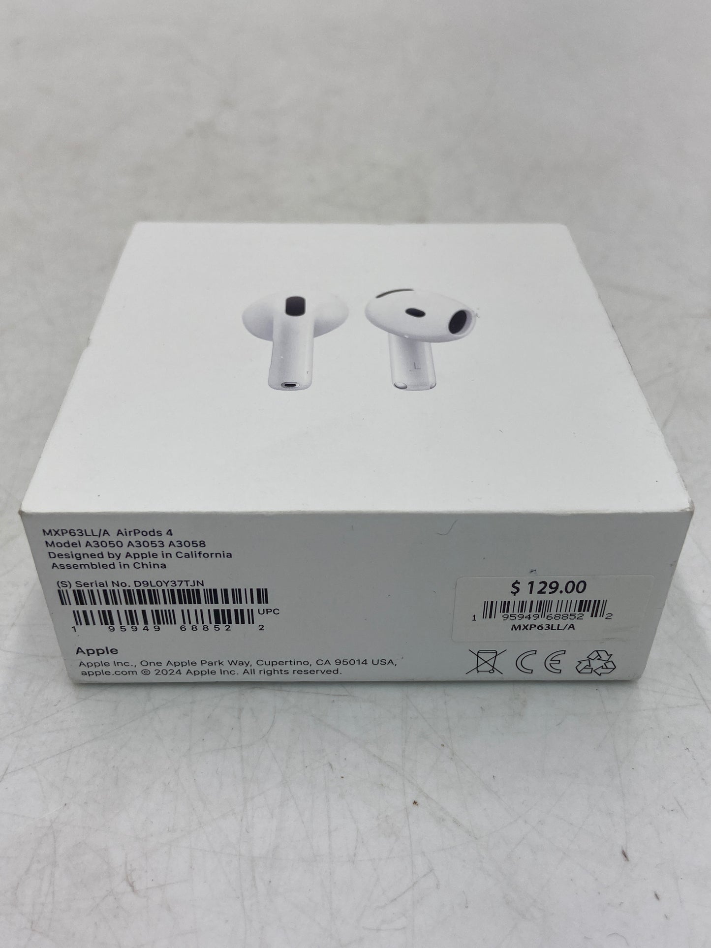 New Apple AirPods 4th Gen with Charging Case A3053 A3050 A3058 MXP63LL/A