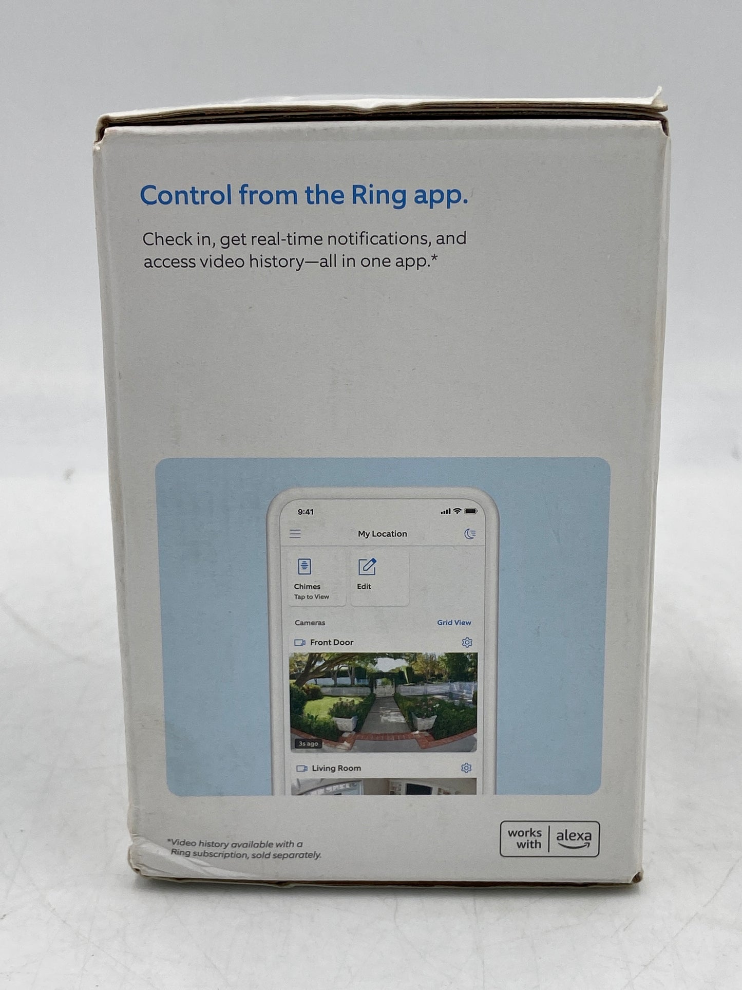New ring battery doorbell and indoor cam Home Security Camera (Satin Nickel)