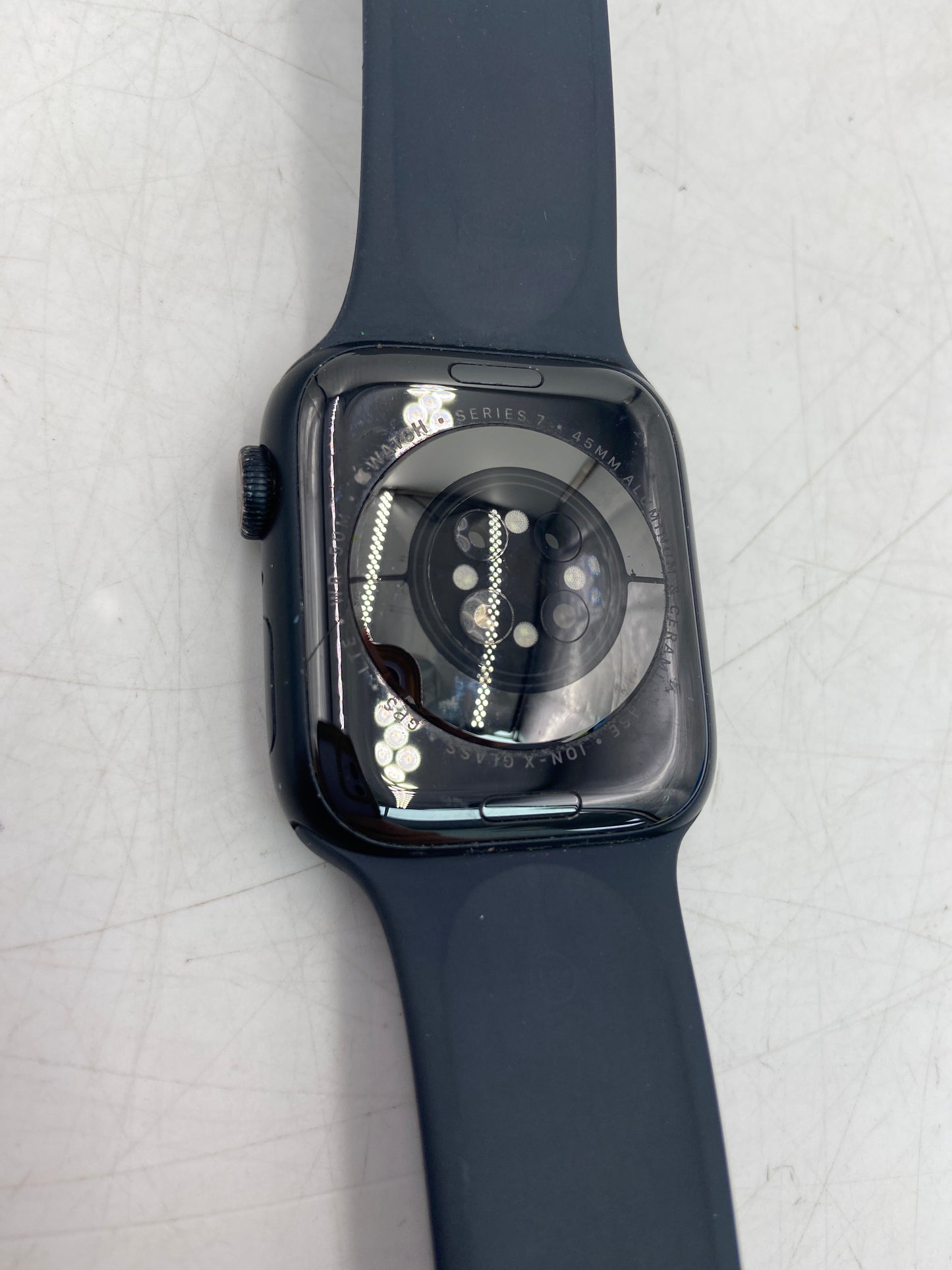 Unlocked Apple Watch Series 7 45MM Black Aluminum Midnight Sport Band A2477