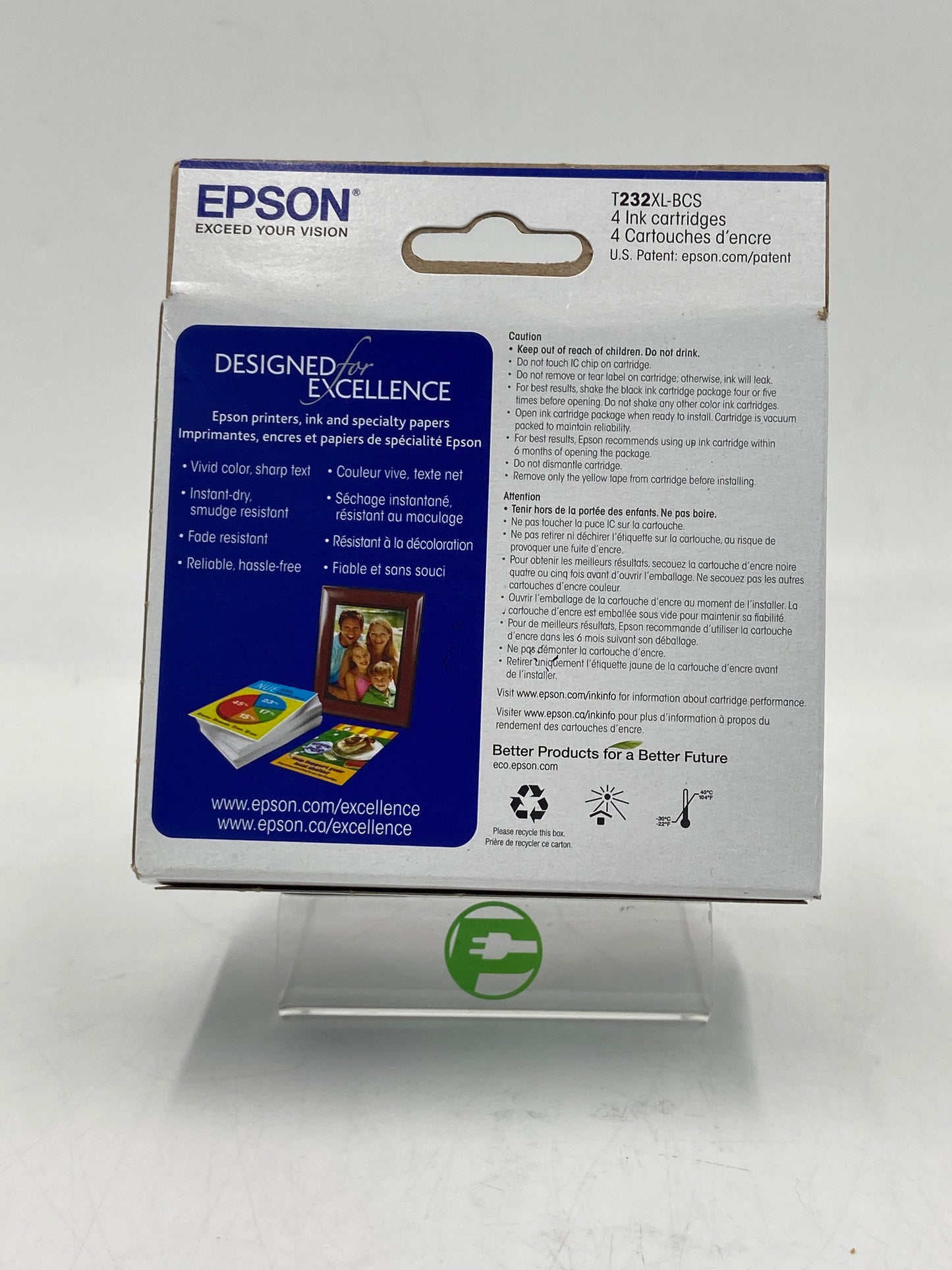 New Epson 410XL Black, Yellow, Cyan and Magenta Ink Cartridge