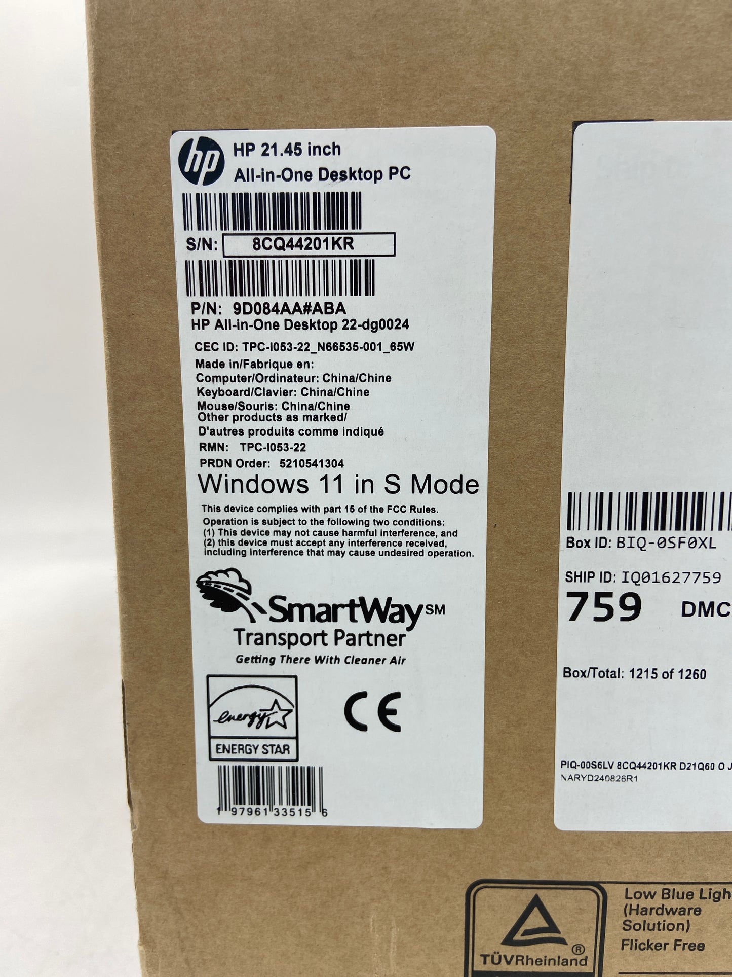 HP 22-dg0024 celeron j4025 4GB RAM 128GB SSD uhd graphics 600
