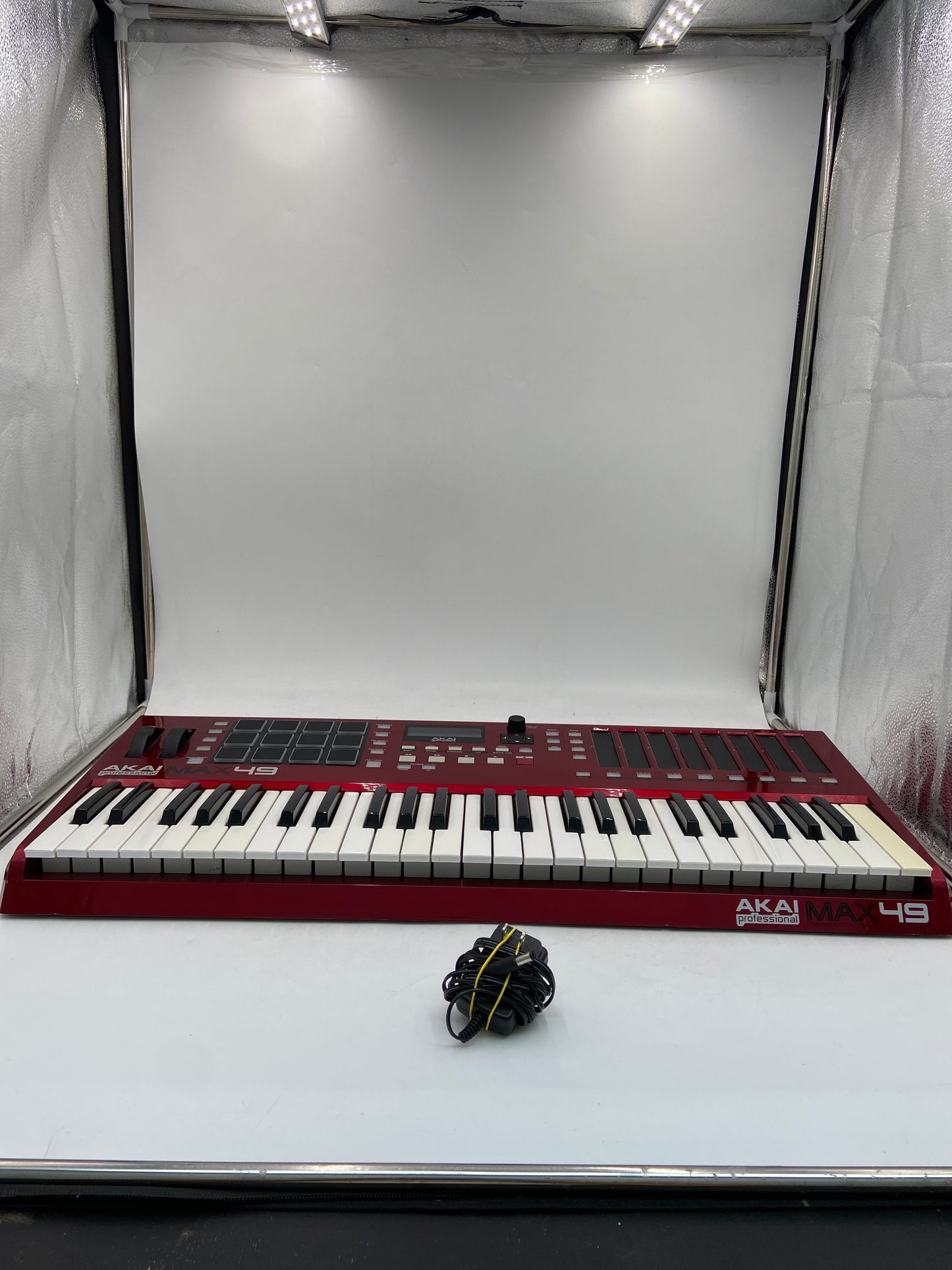 AKAI Professional Max 49 Metallic Red Keyboard Controller
