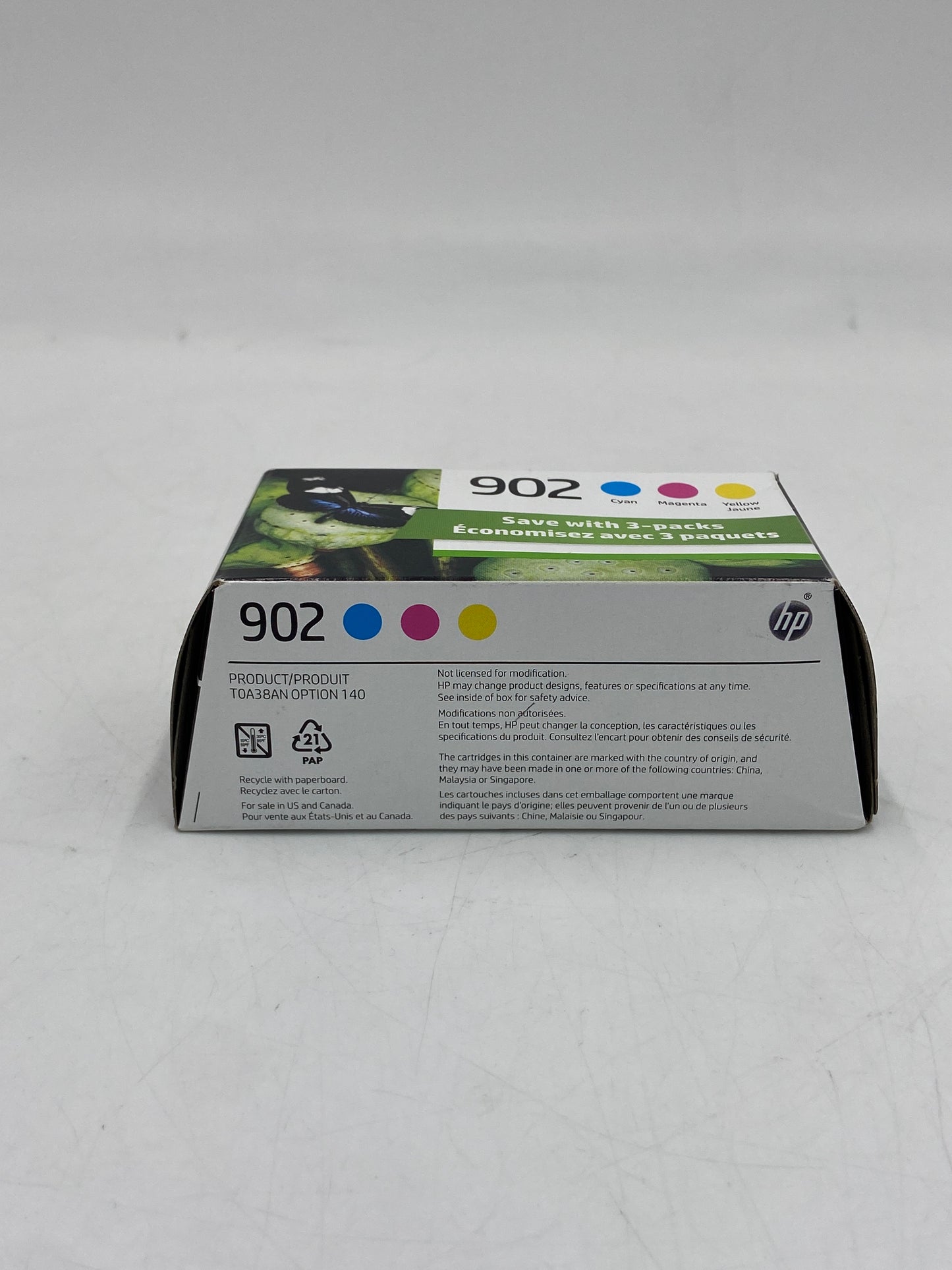 New HP 902 Yellow, Cyan and Magenta Ink Cartridge