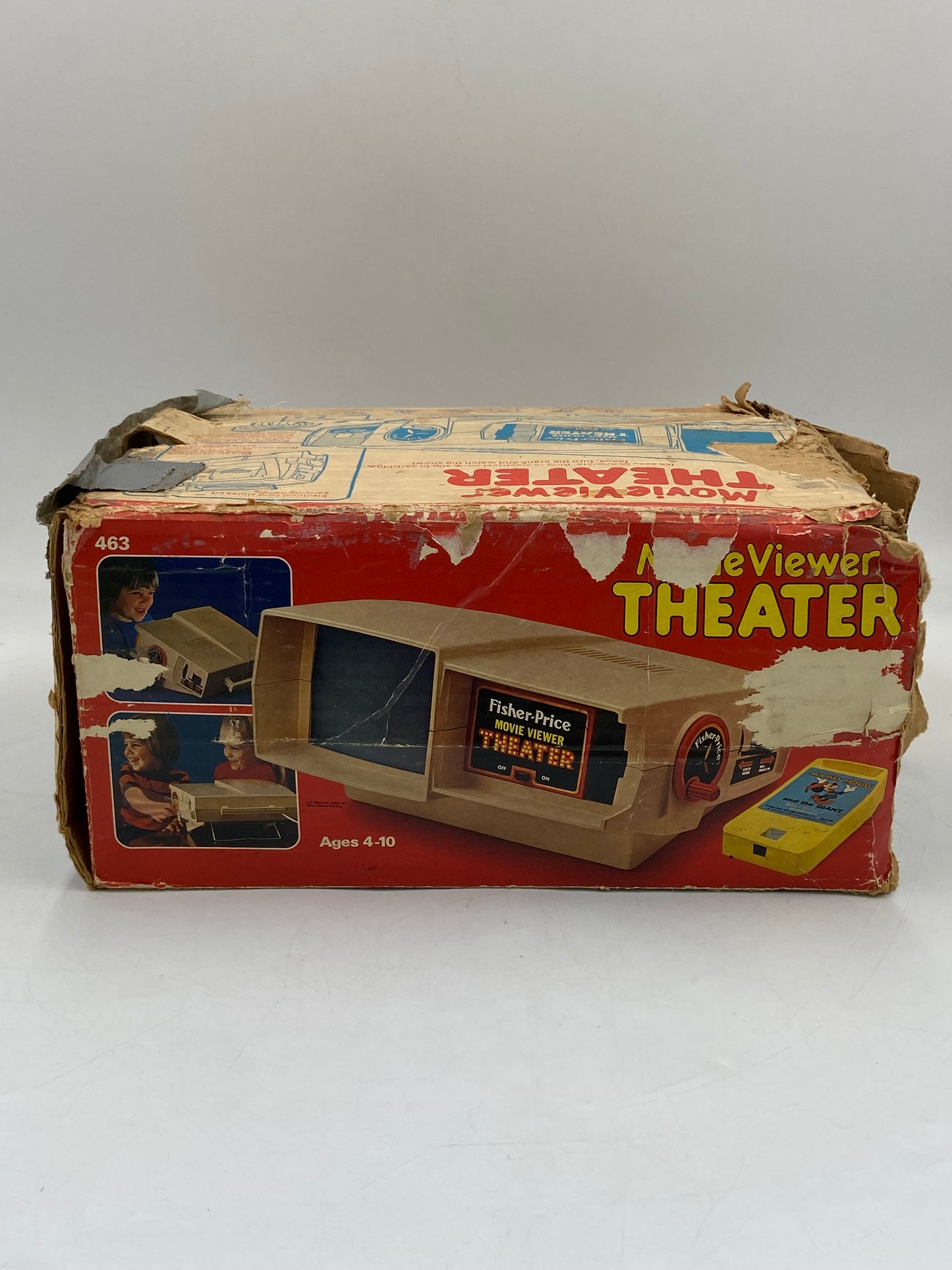 Vintage Fisher Price Movie Viewer Theater Toy 1977 with 7 Cartridges (NOT TESTED)