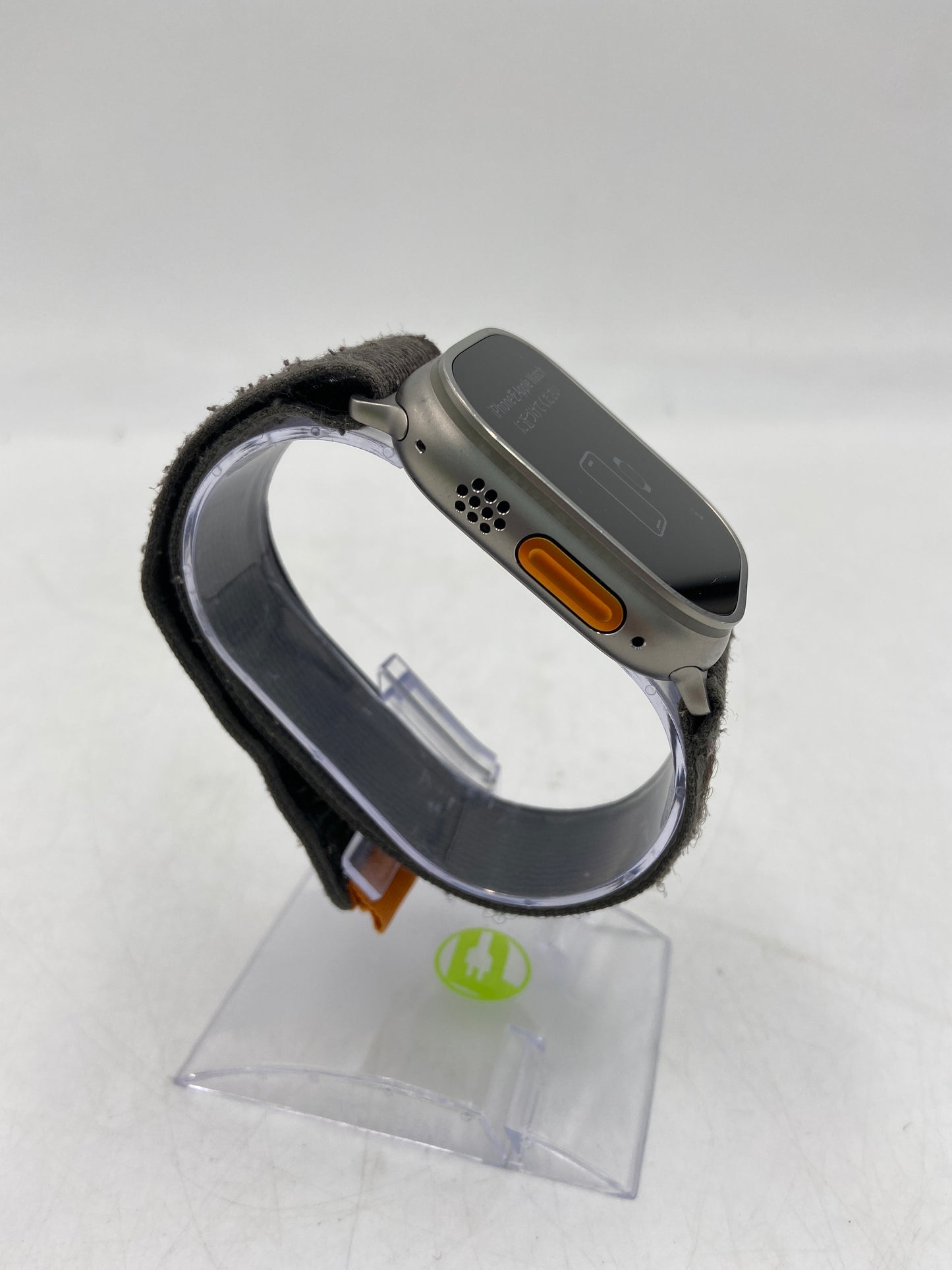 Unlocked Apple Watch Ultra 49MM Natural Titanium Gray Nylon Band