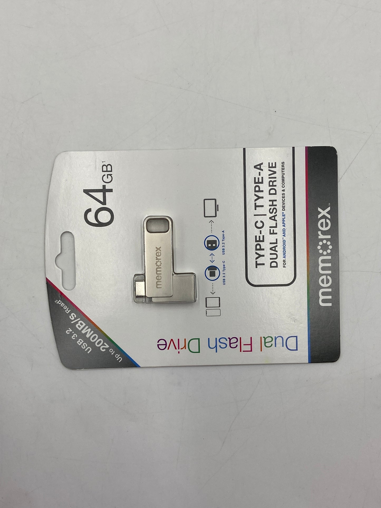 New Memorex Dual Flash Drive Type C to Type A