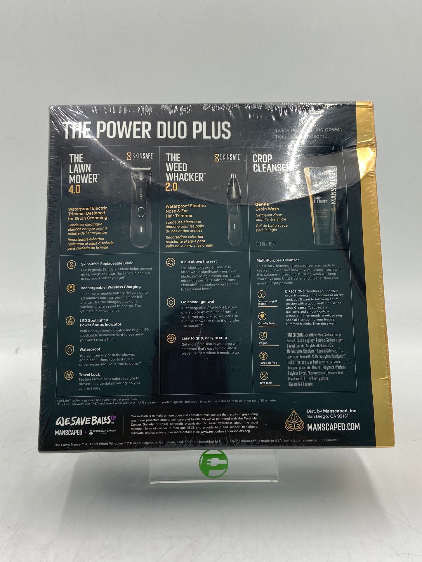 New Manscaped the power duo plus Mens Electric Trimmer Bundle 70-00010