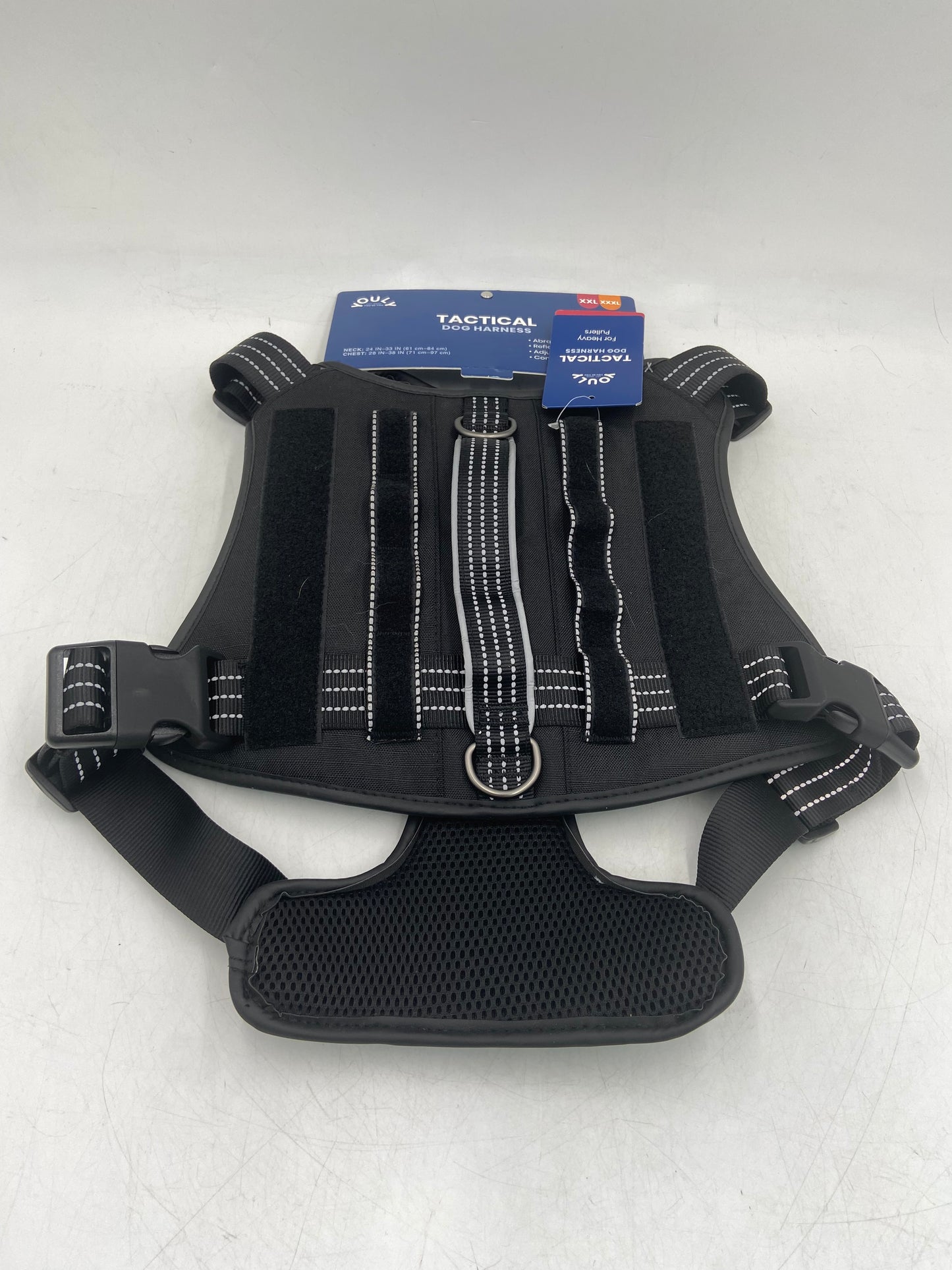 New YOULY Tactical Vest Size XXL/XXXL Black Dog Vest