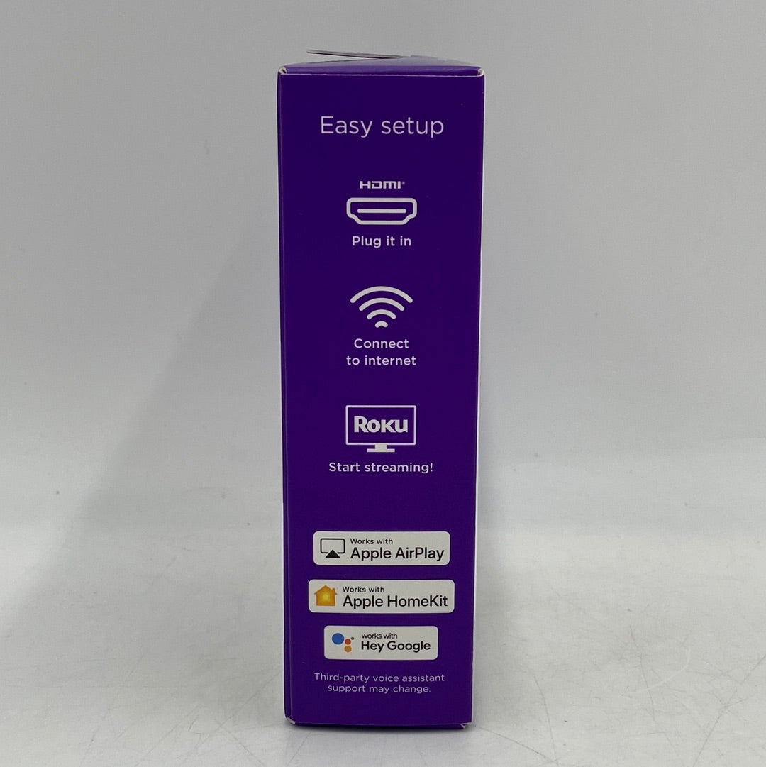 New Open Box Roku Streaming Stick 4K HD HDR TV Wifi Device with Voice Remote 3820R2