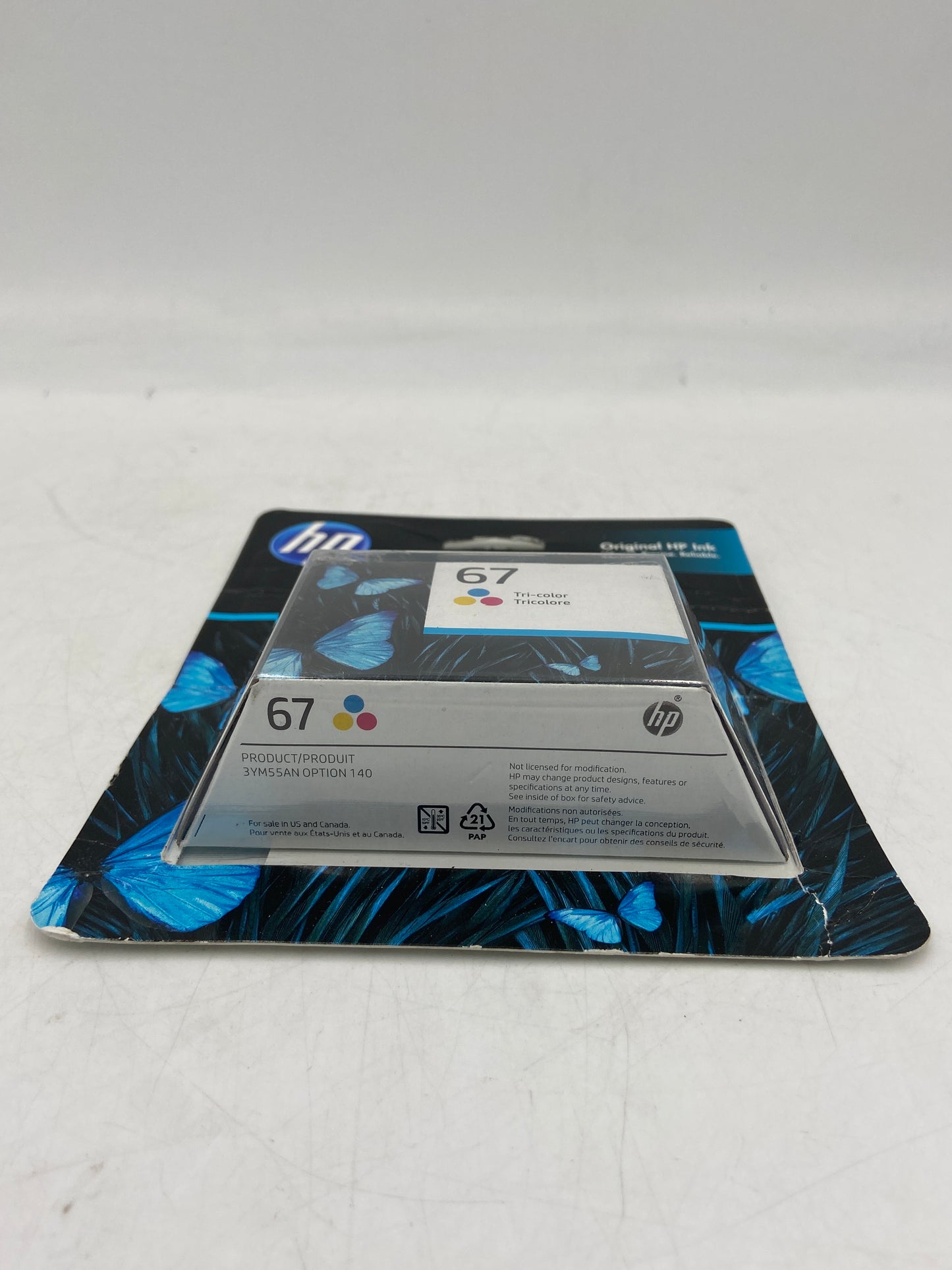 New HP 67 3YM55AN Yellow, Cyan and Magenta Ink Cartridge