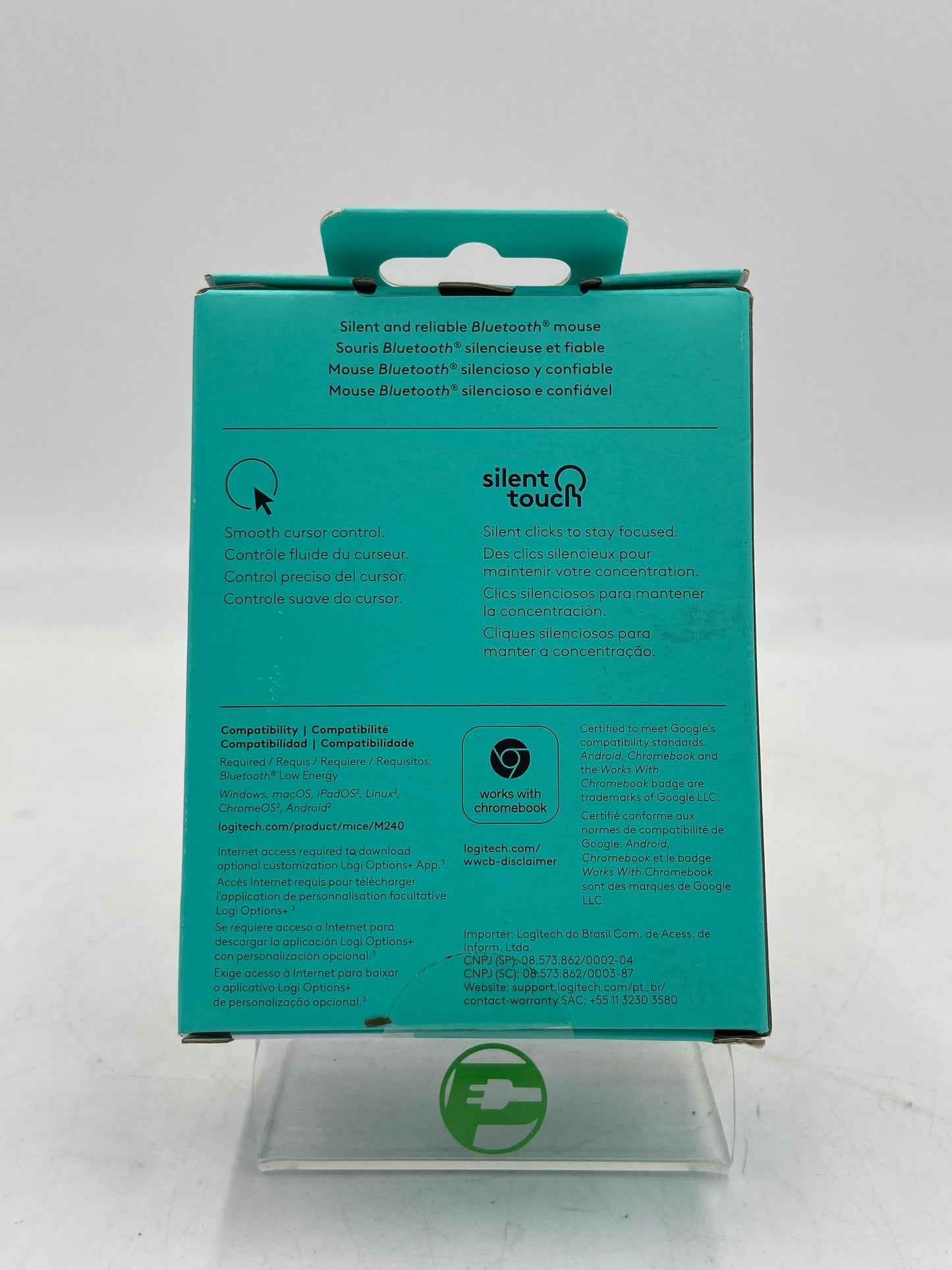 New LOGITECH SILENT Silent Wireless Mouse M240