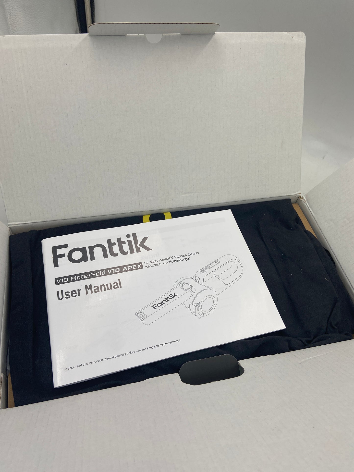 New Fanttik V10 Apex/V10 Mate Fold Black Cordless Handheld Vacuum Cleaner