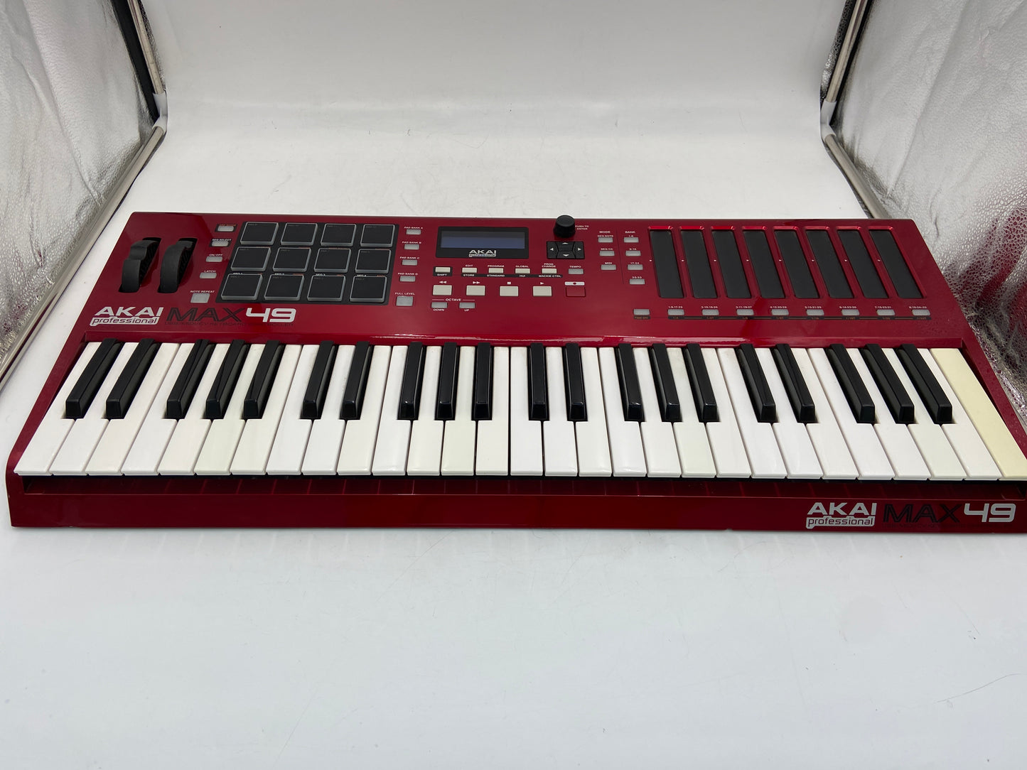 AKAI Professional Max 49 Metallic Red Keyboard Controller