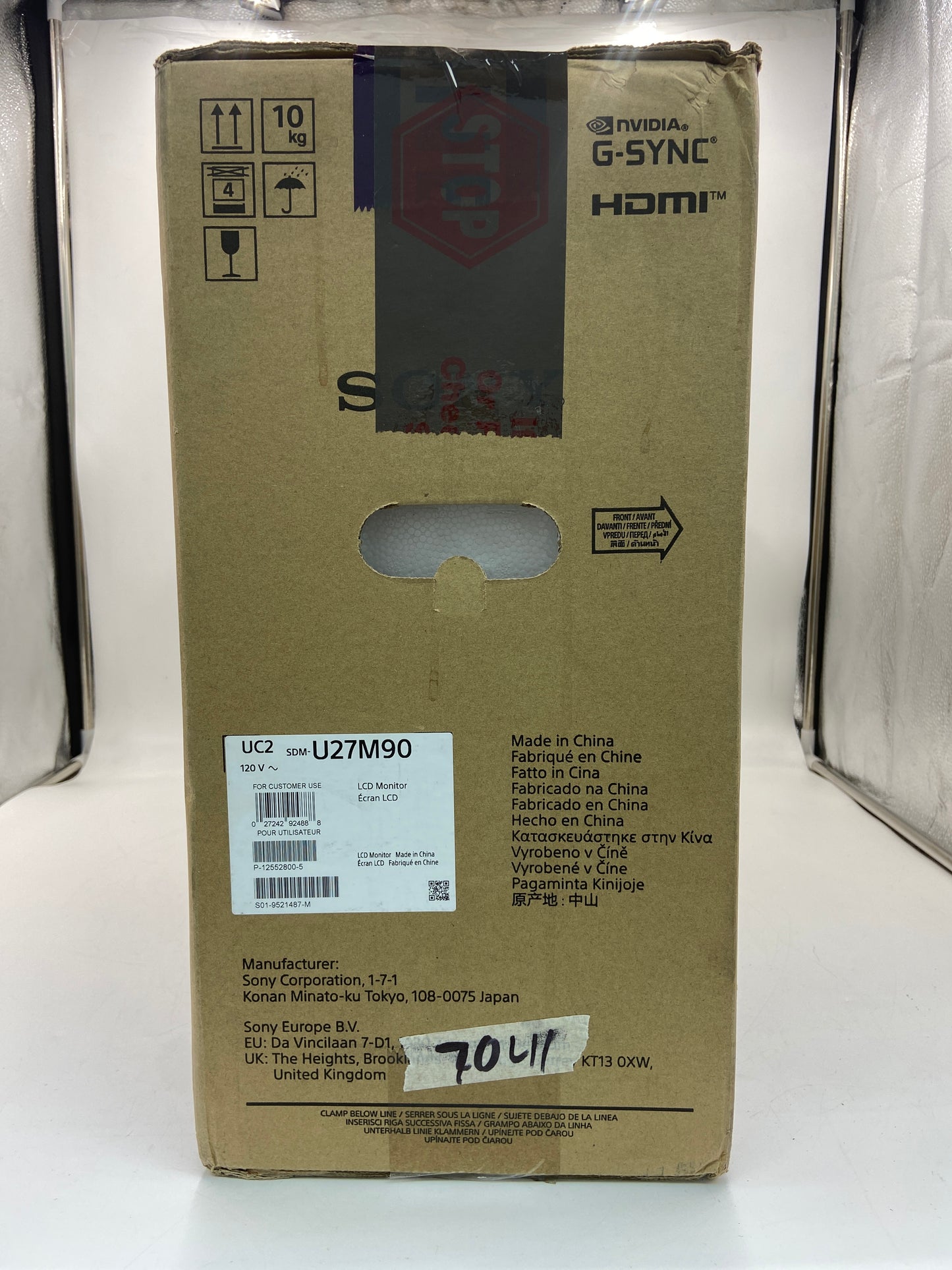 New Sony 27" SDMU27M90 HDR LED IPS LCD 144Hz Monitor