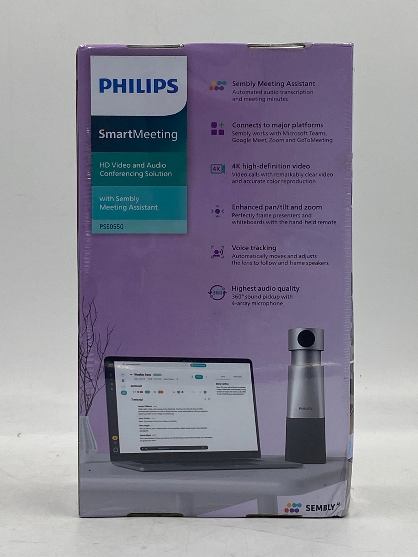 New Phillips Smart Meeting HD Video & Audio Conferencing Solution PSE0550