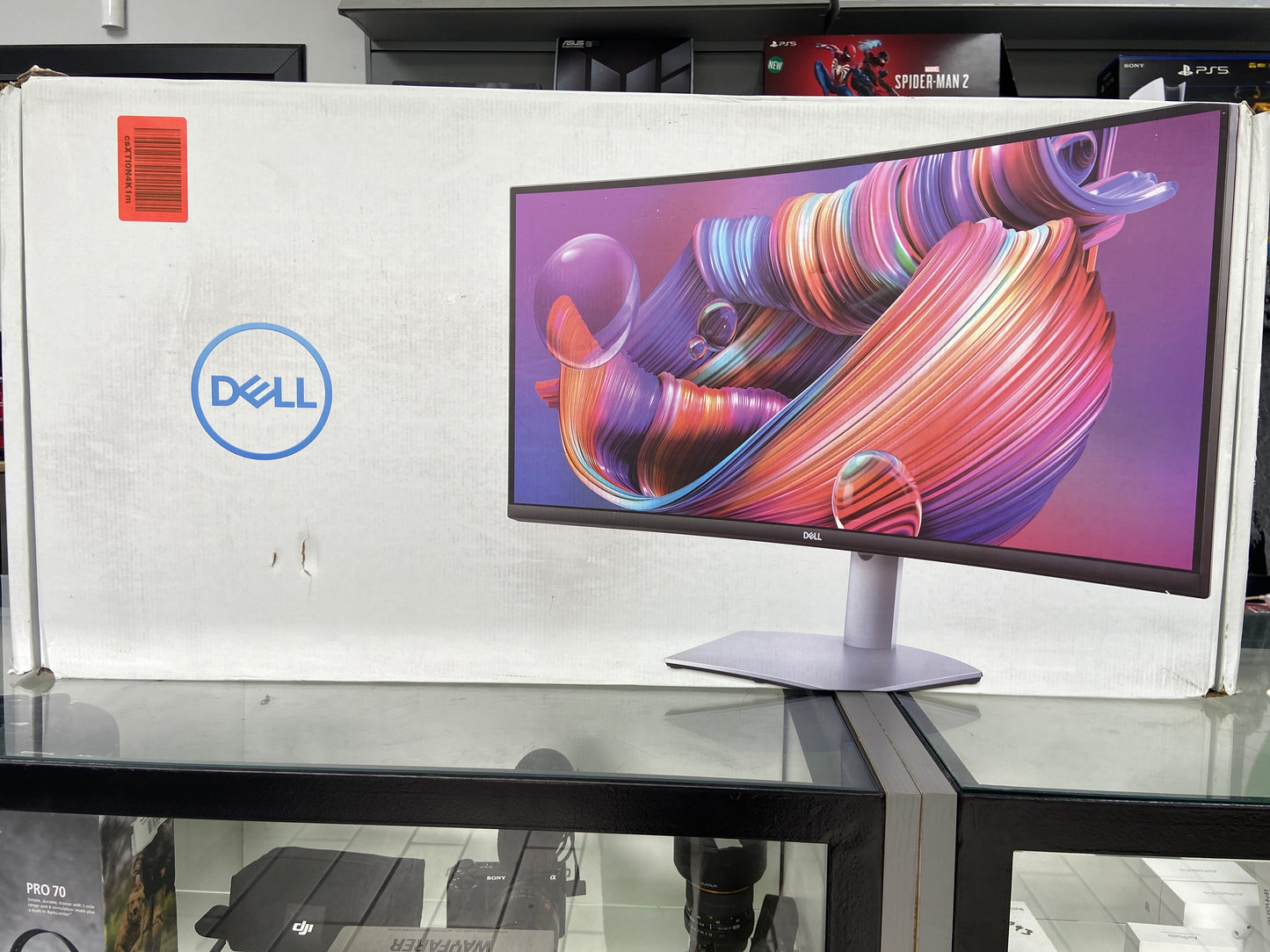 New Dell 34" S3422DW WQHD VA 144Hz Curved Monitor Silver