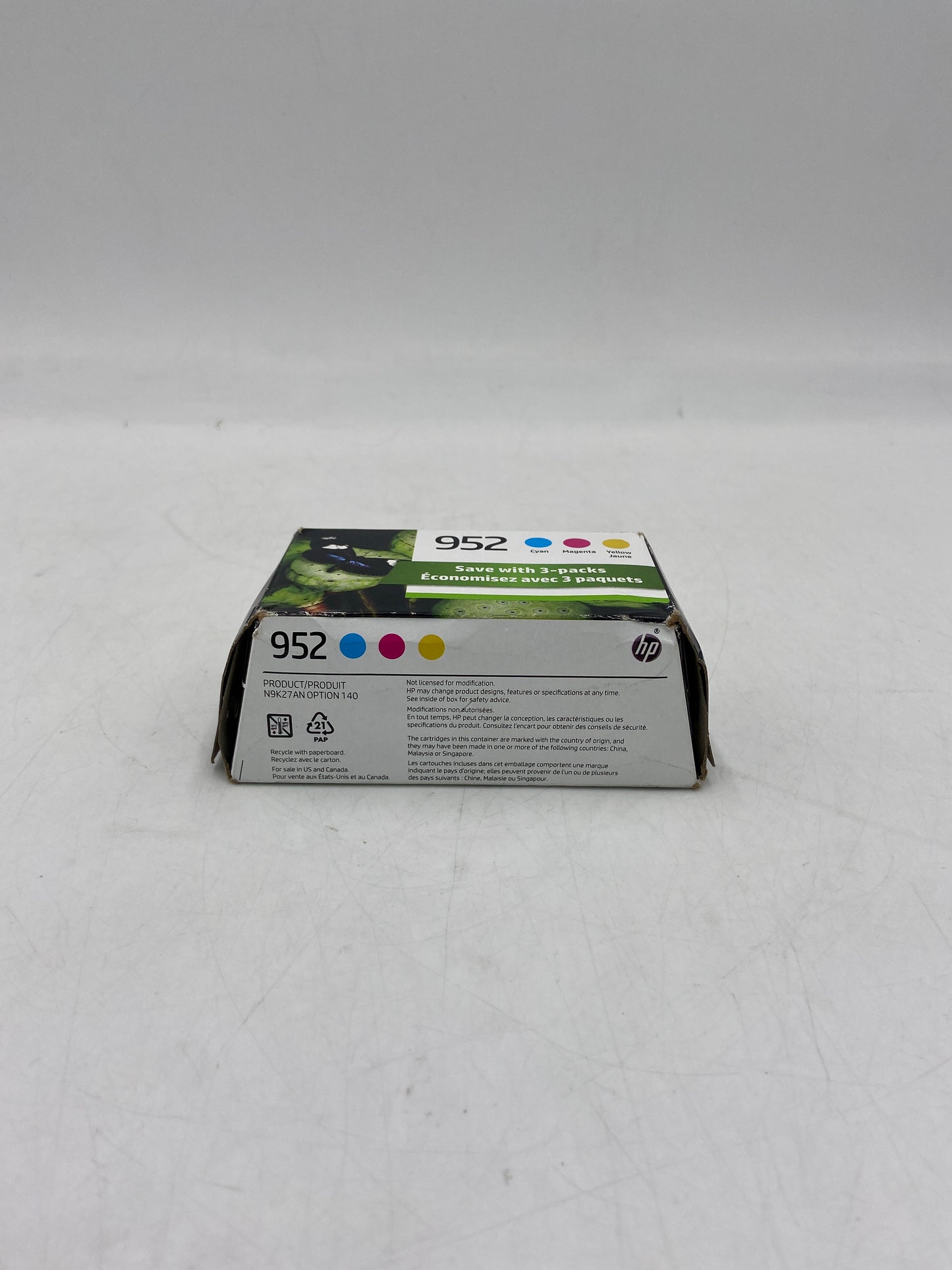 New HP 952 N9K27AN Yellow, Cyan and Magenta Ink Cartridge