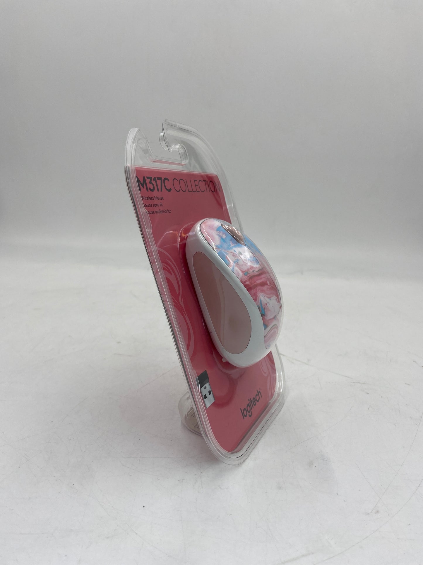 New Logitech M317CC Pink Paint Wireless Mouse
