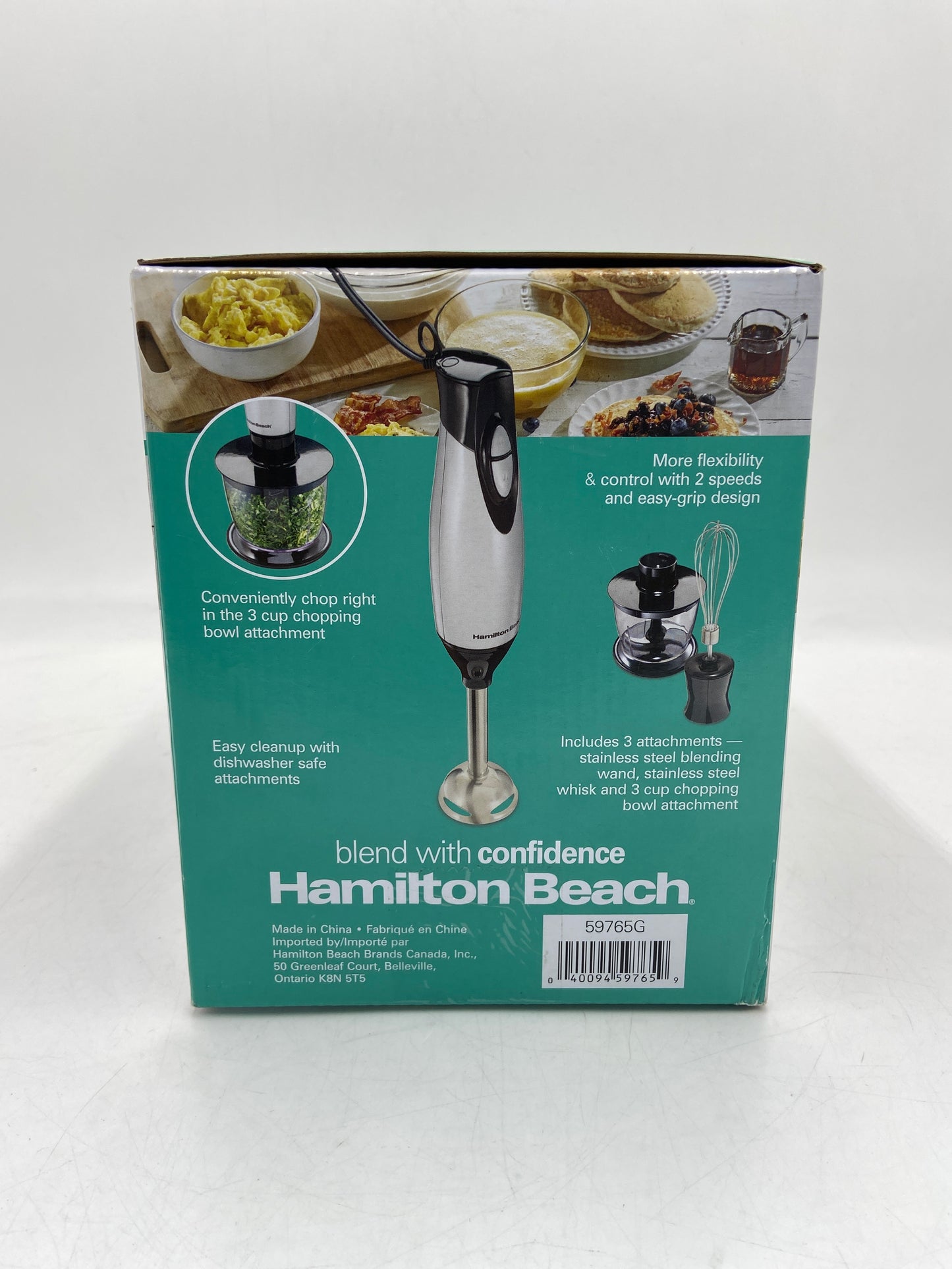 New HAMILTON BEACH 2 SPEED HAND BLENDER 59765G