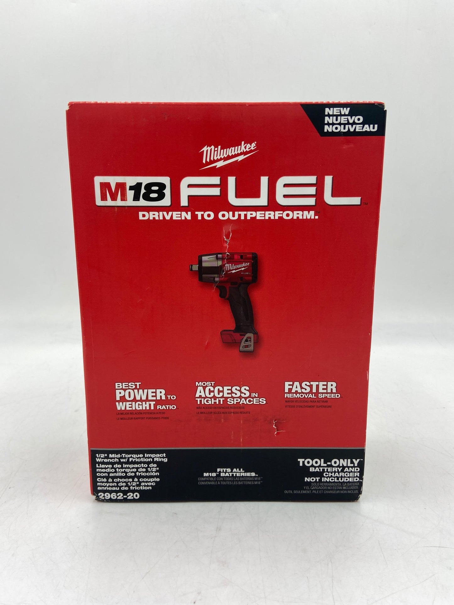 New Milwaukee 2962-20 M18 18V 1/2" Impact Wrench