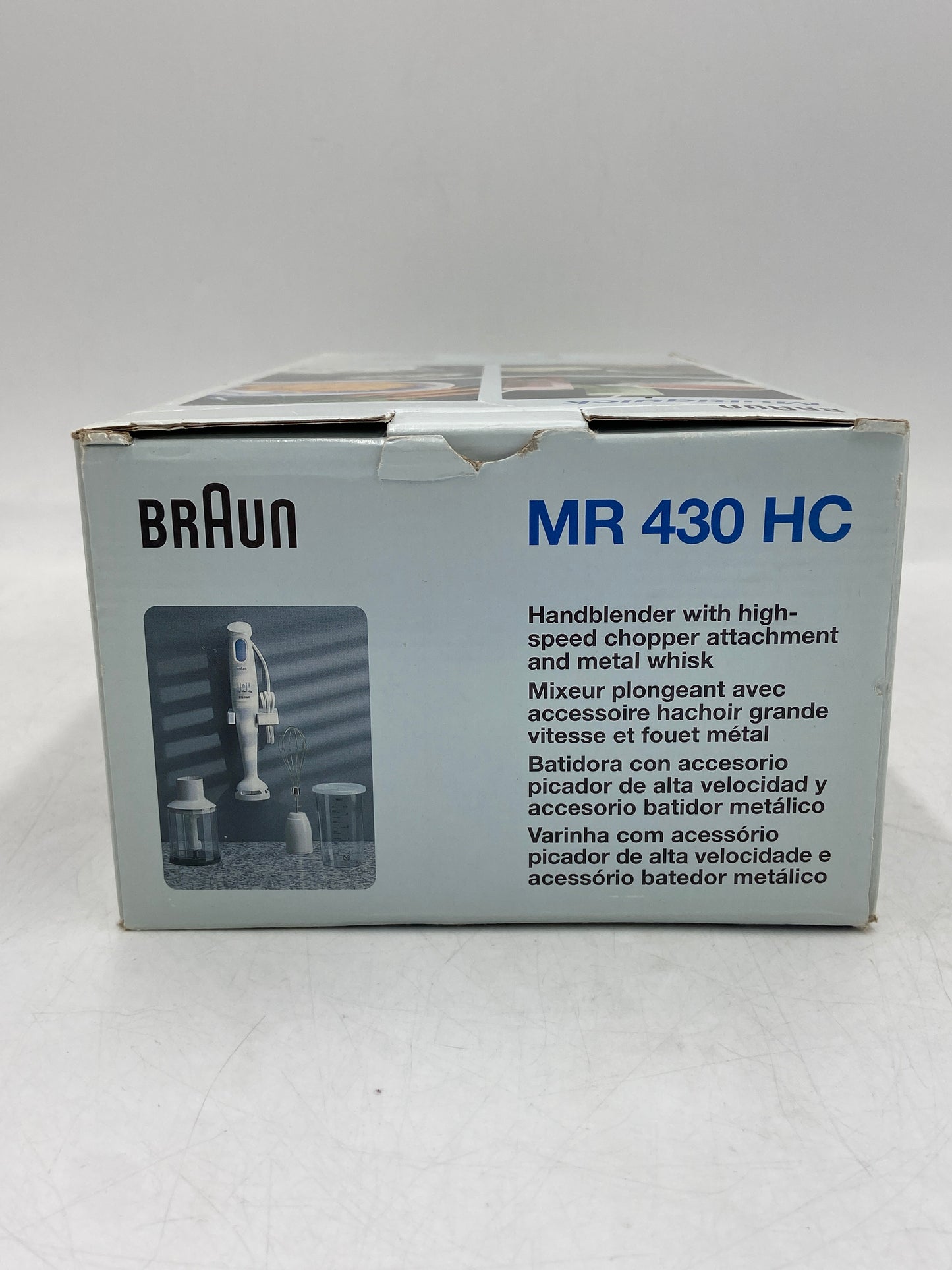 New BRAUN Multiquick Handblender MR 430 HC