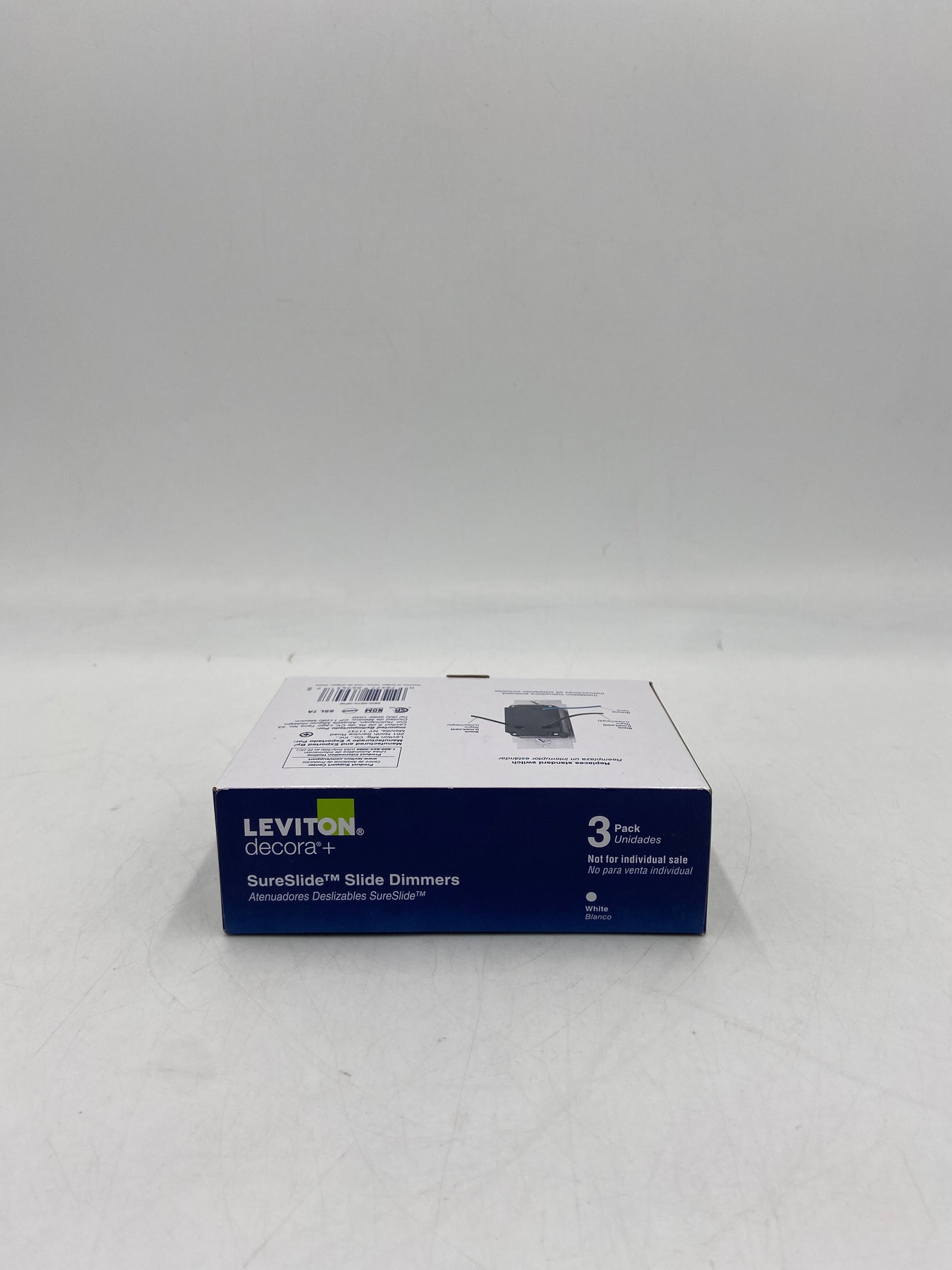 New LEVITON 6672-3PW Slide Dimmer