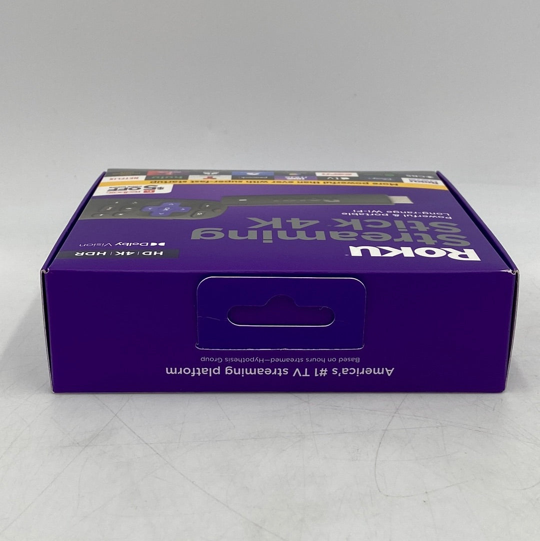 New Open Box Roku Streaming Stick 4K HD HDR TV Wifi Device with Voice Remote 3820R2
